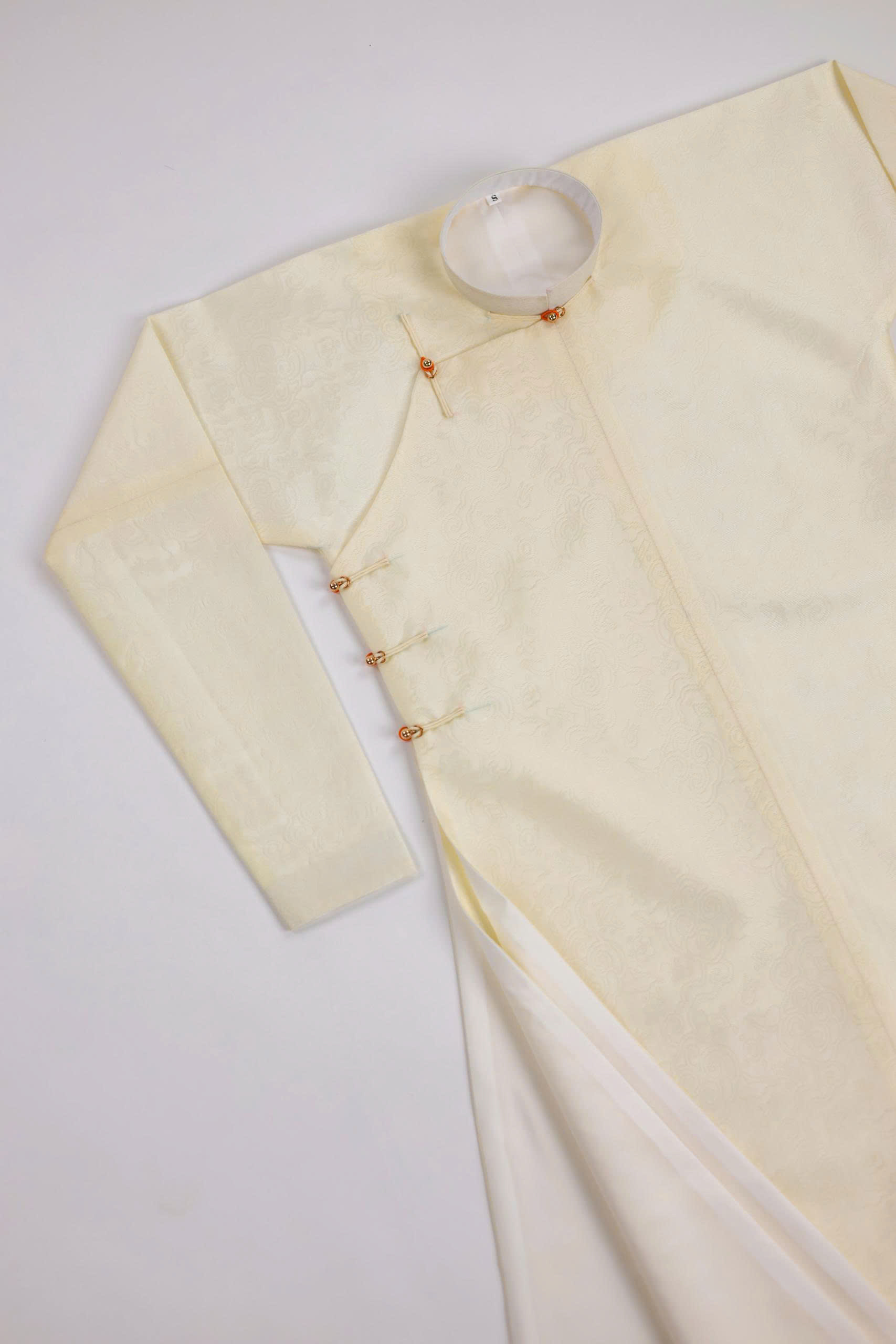 Áo dài Ngũ thân Sa Vân Mây