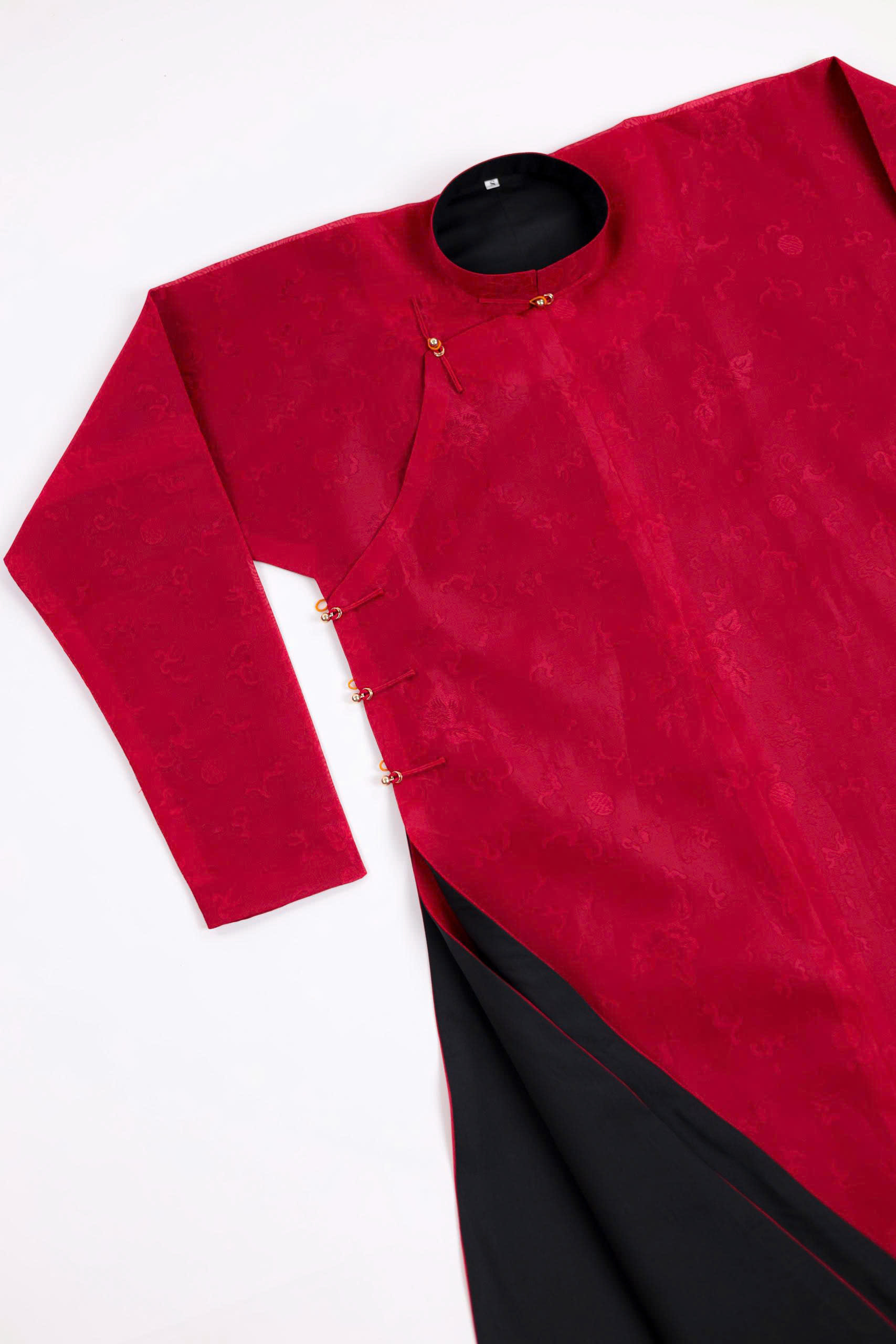 Áo dài Ngũ thân Sa Hàn Quốc