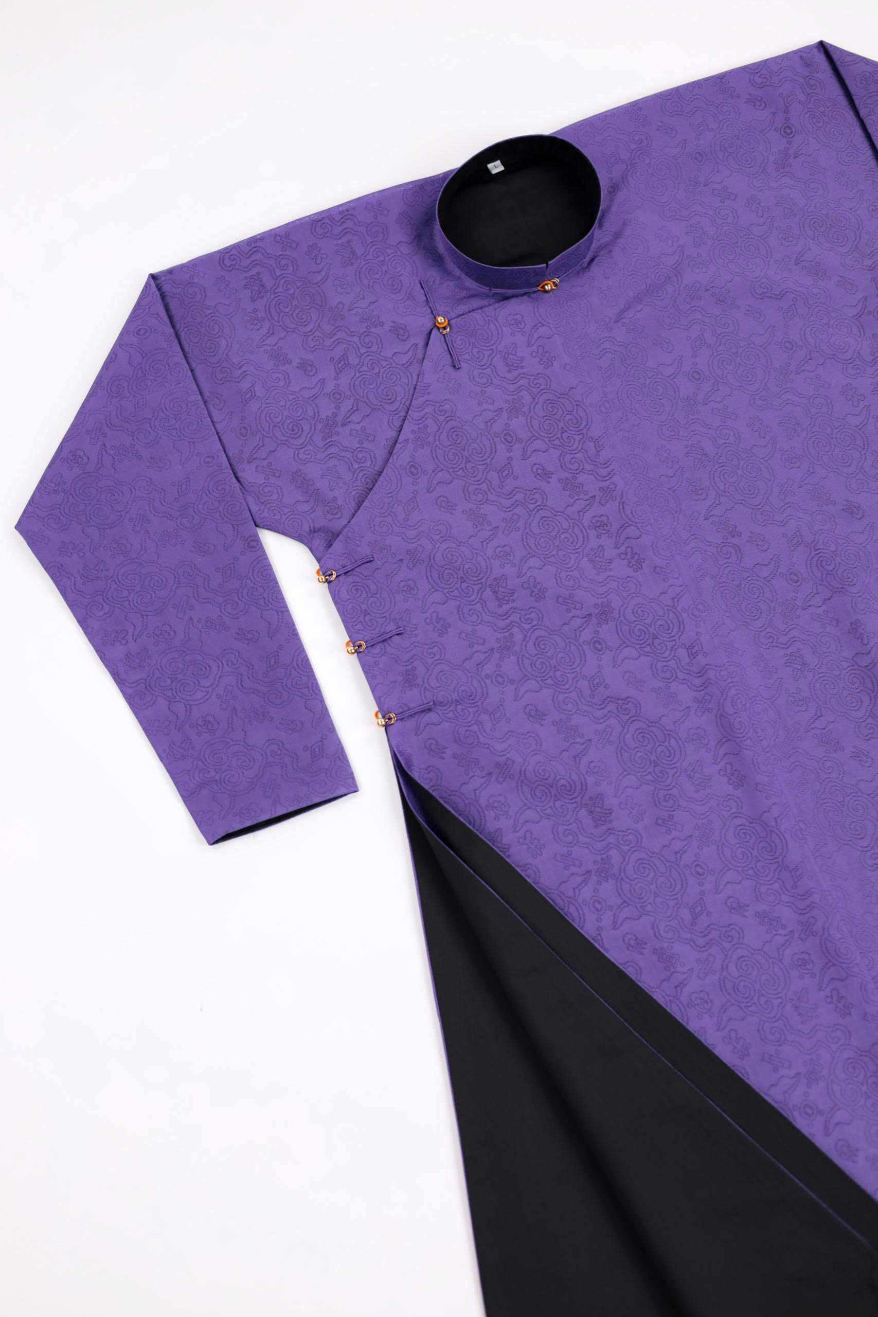 Áo dài Ngũ thân Sa Vân Mây