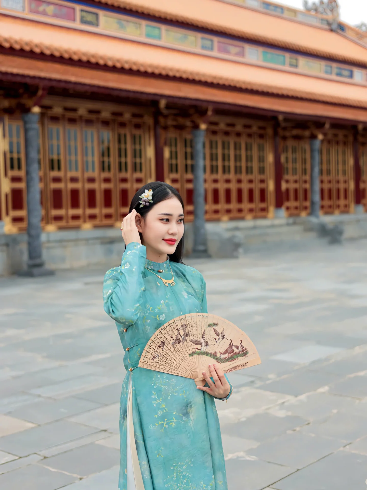 Áo dài ngũ thân Ramie