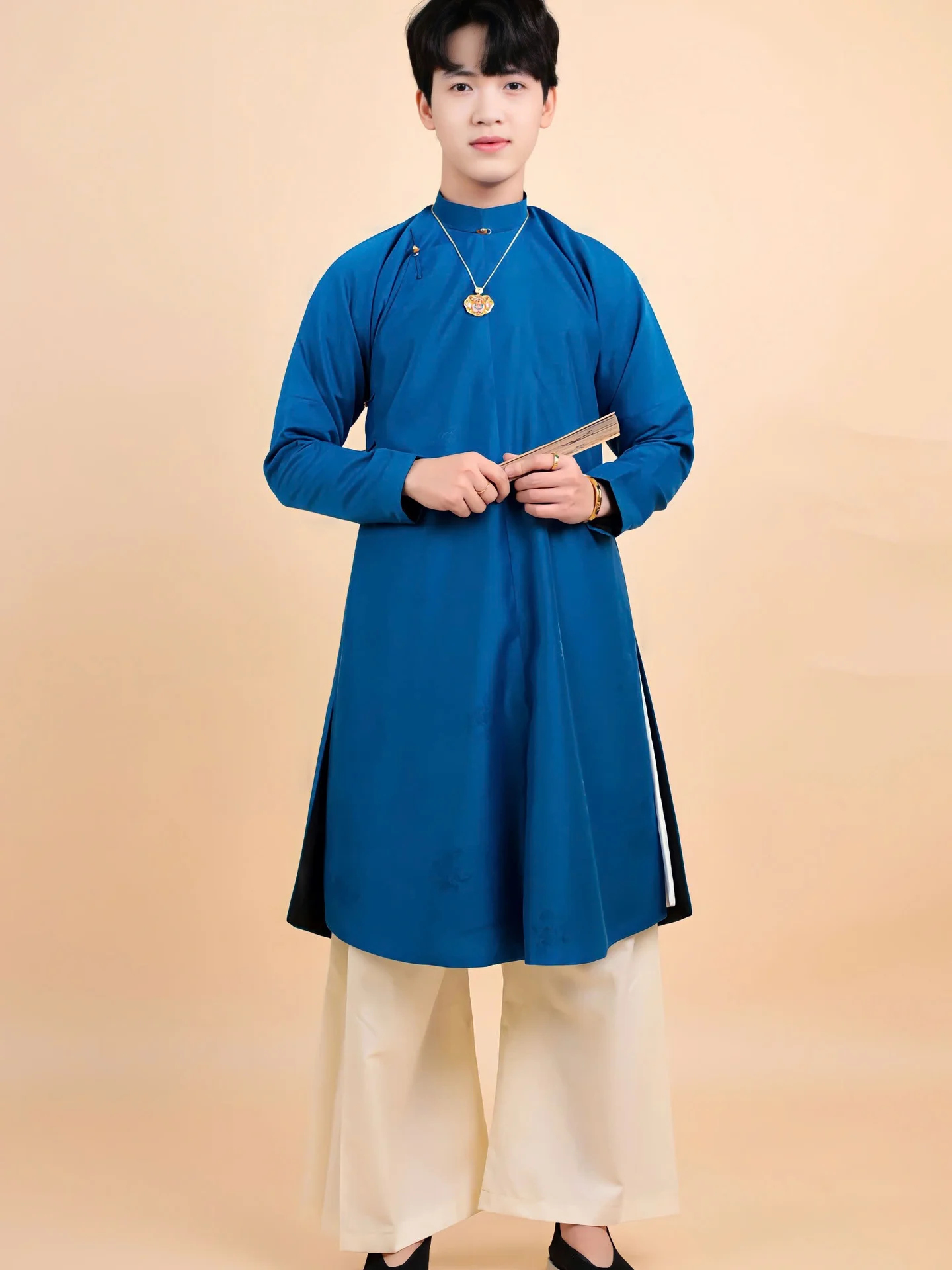 Áo dài ngũ thân Sa Hàn Quốc