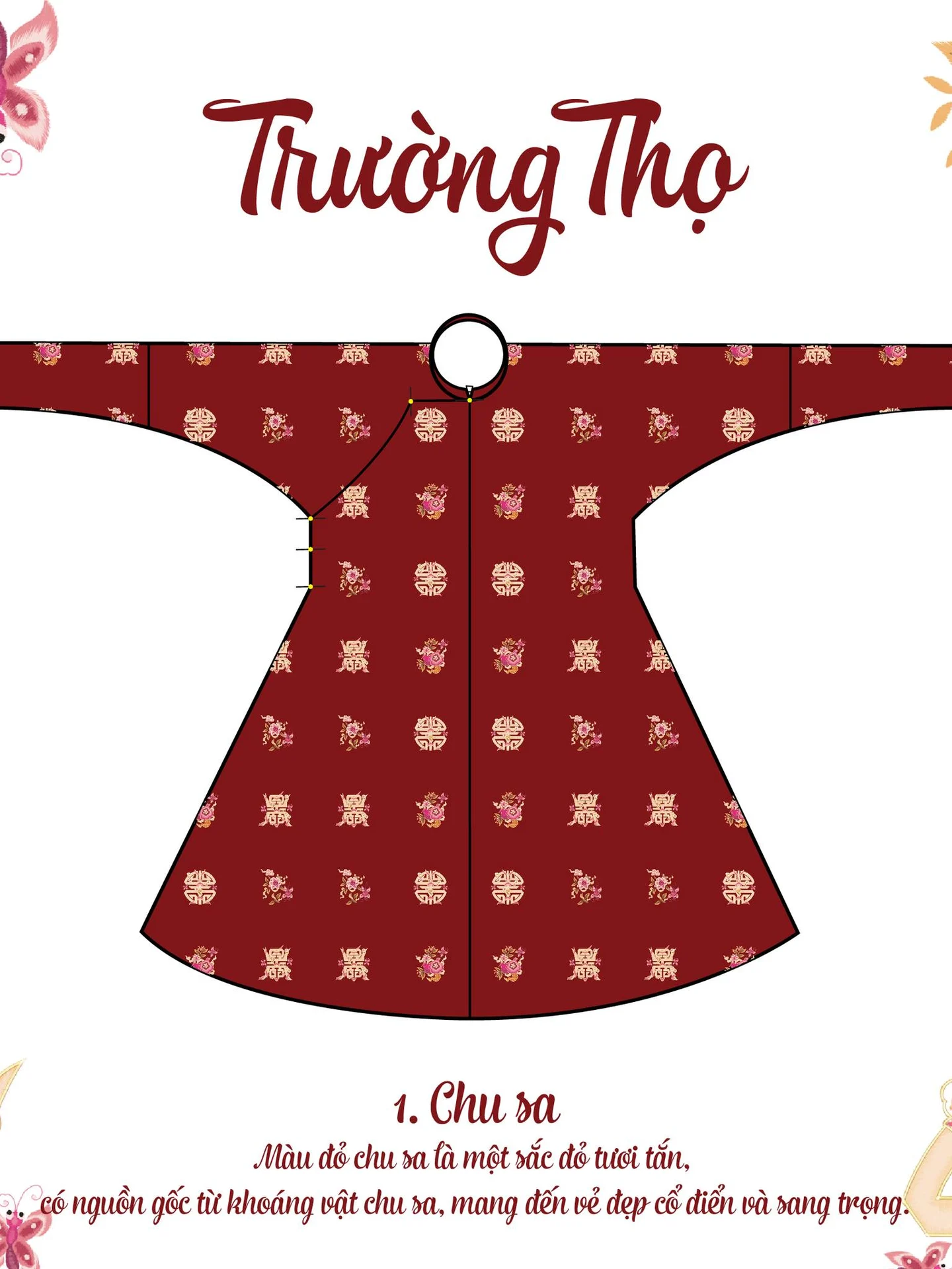 Áo dài ngũ thân Trường thọ