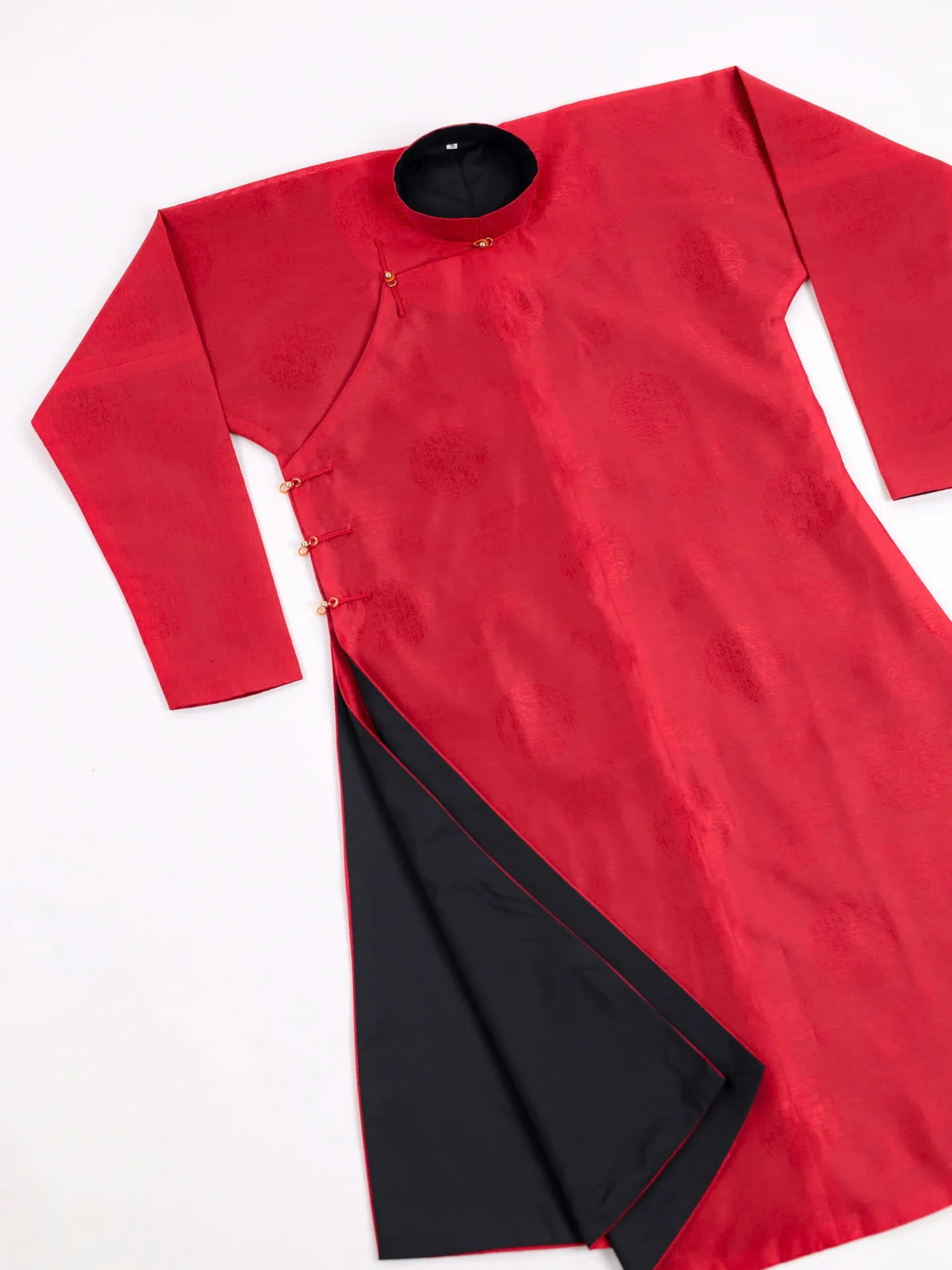 Áo dài ngũ thân Sa Hàn Ổ Rồng