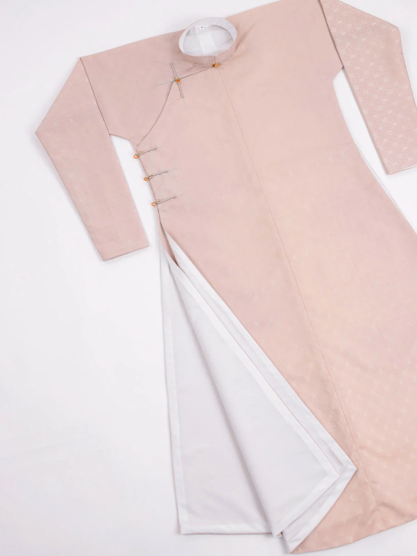 Áo dài ngũ thân Lụa Hàn Quốc