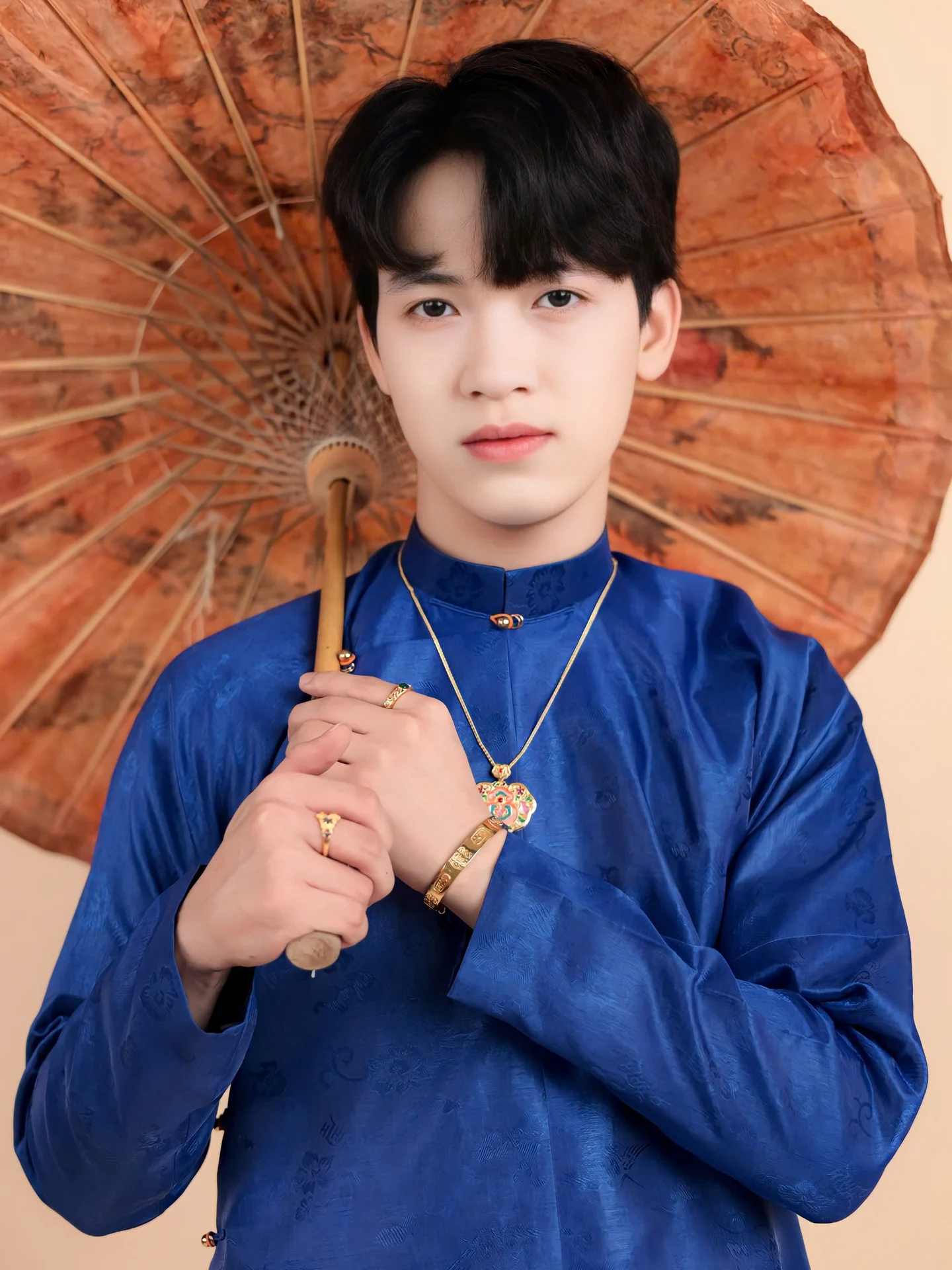 Áo dài ngũ thân Sa Hàn Quốc