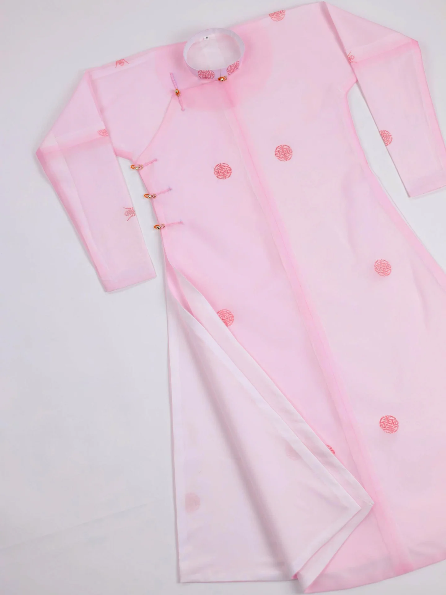 Áo dài ngũ thân Sa Hàn Quốc