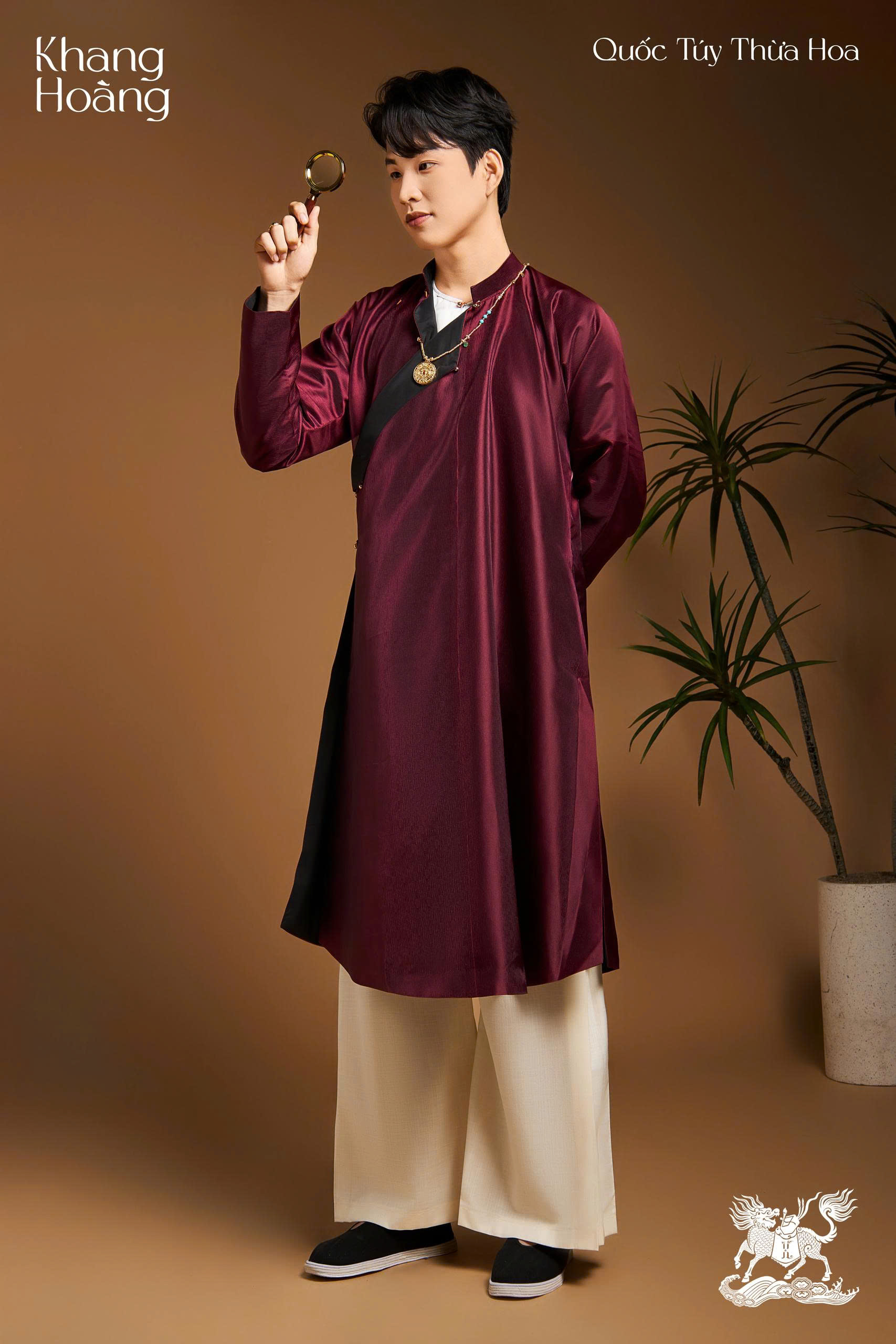 Áo dài Ngũ Thân Sa Cát - Nam (SC_13)