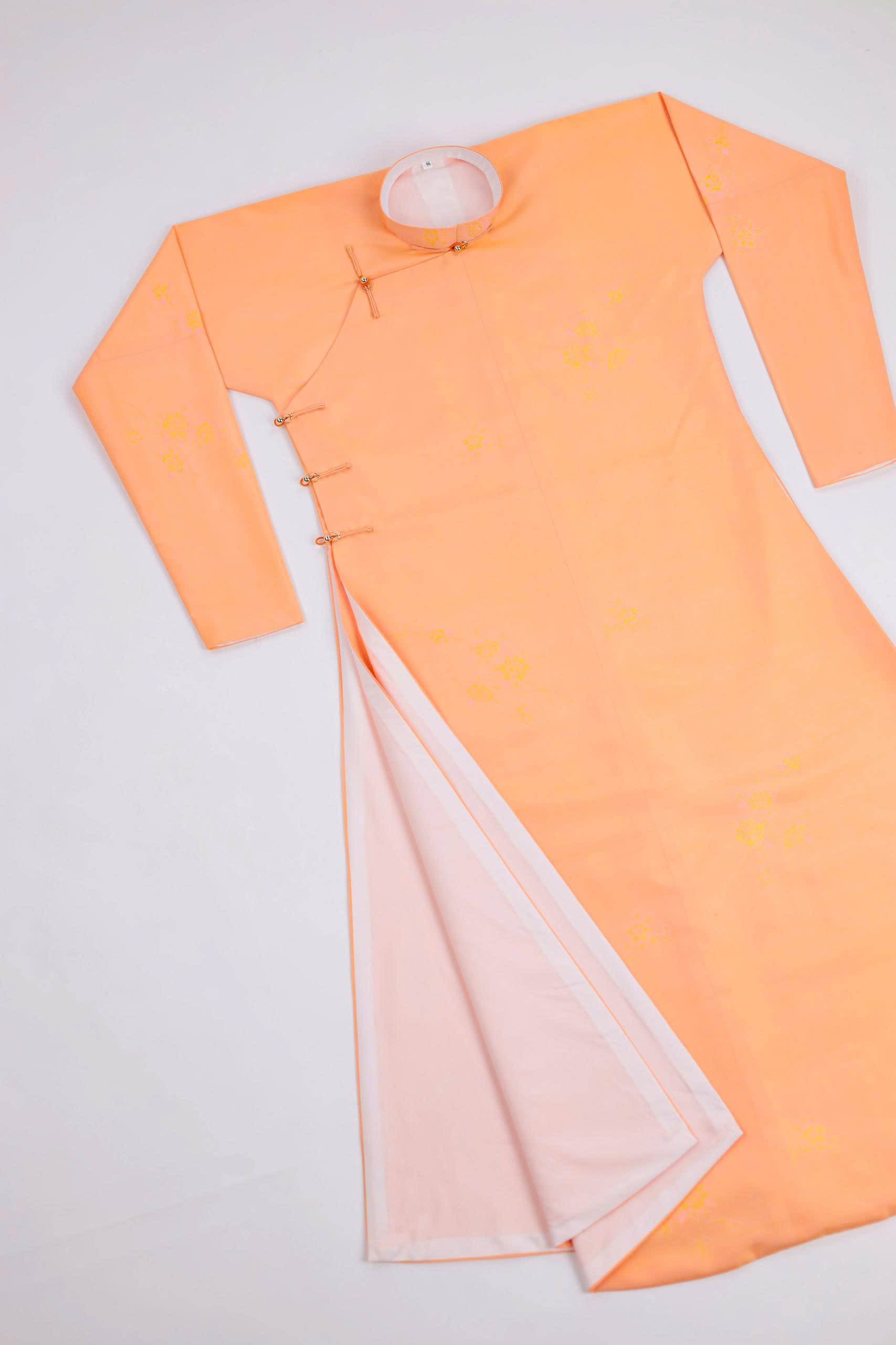 Áo dài Ngũ thân Lụa Hàn Quốc