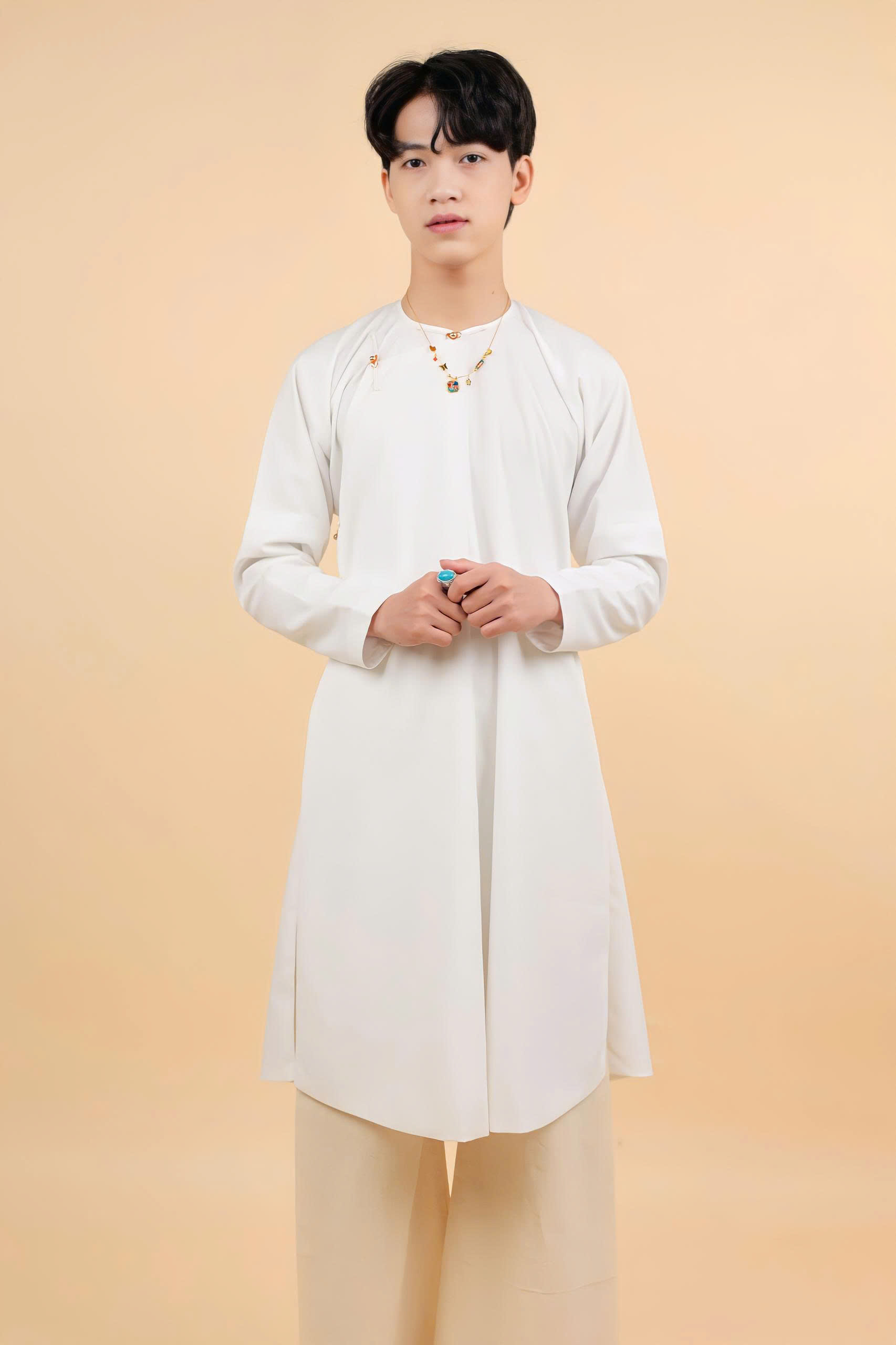 Áo dài Ngũ Thân Lót Cổ Tròn