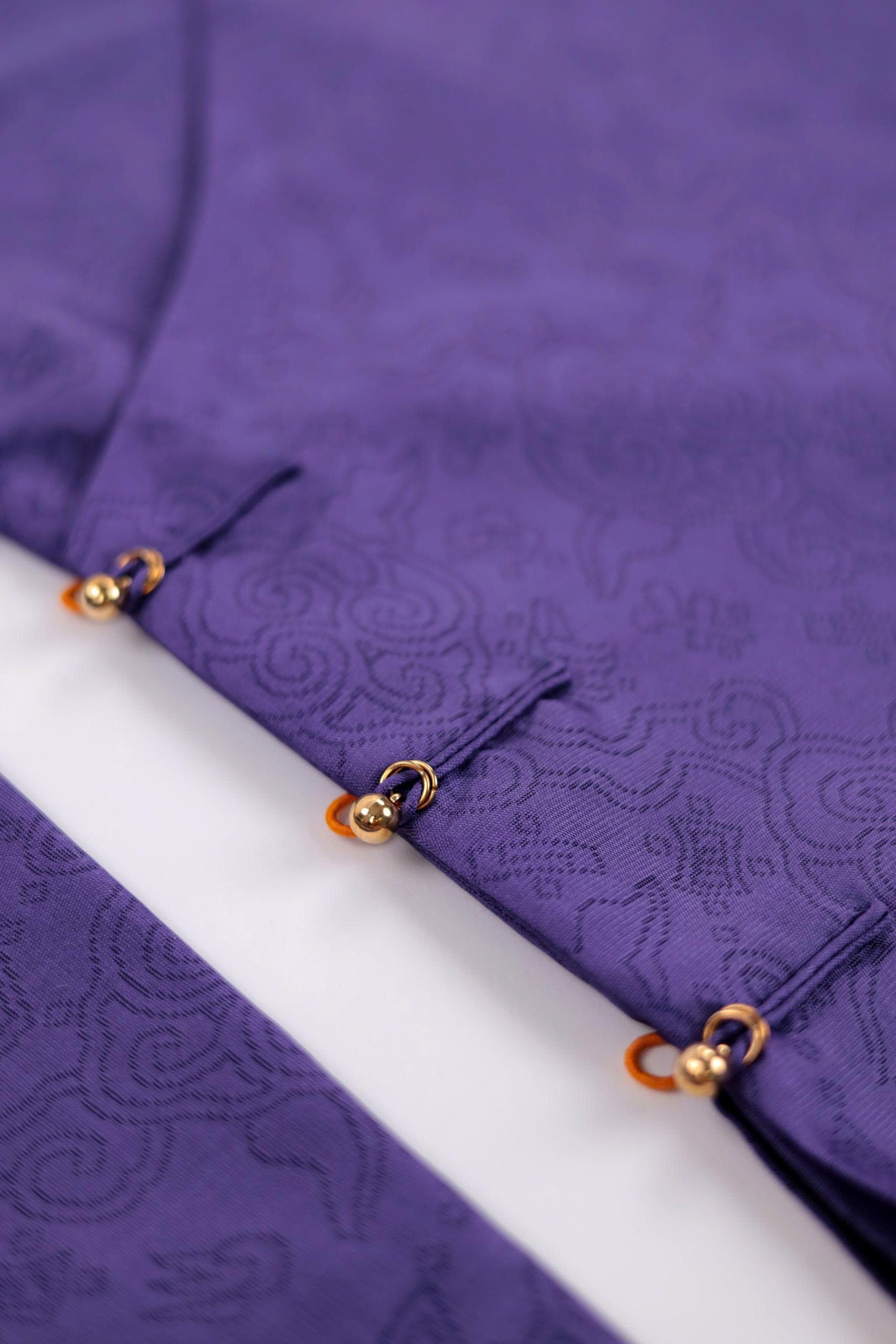 Áo dài Ngũ thân Sa Vân Mây