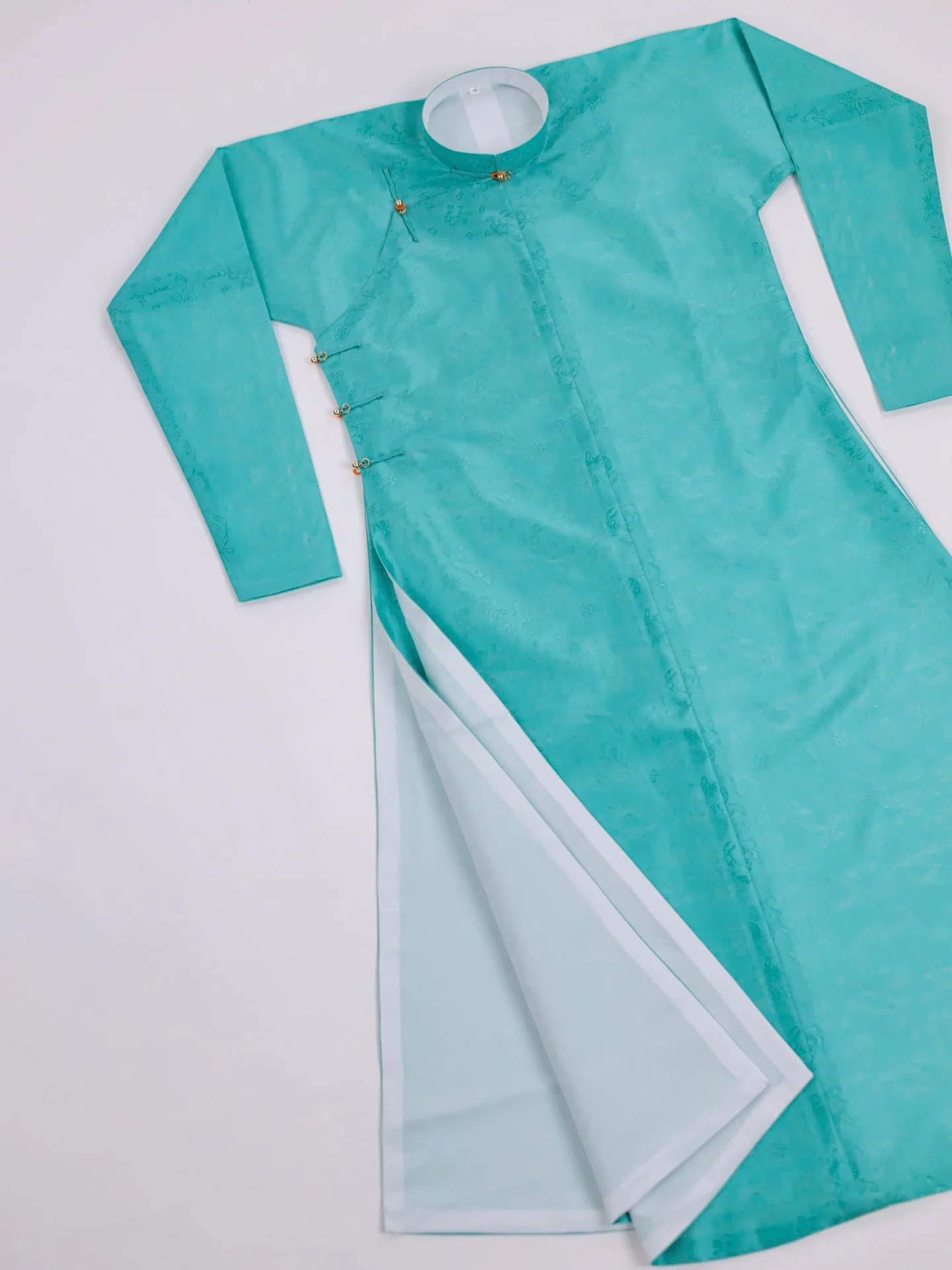 Áo dài ngũ thân Sa Hàn Quốc