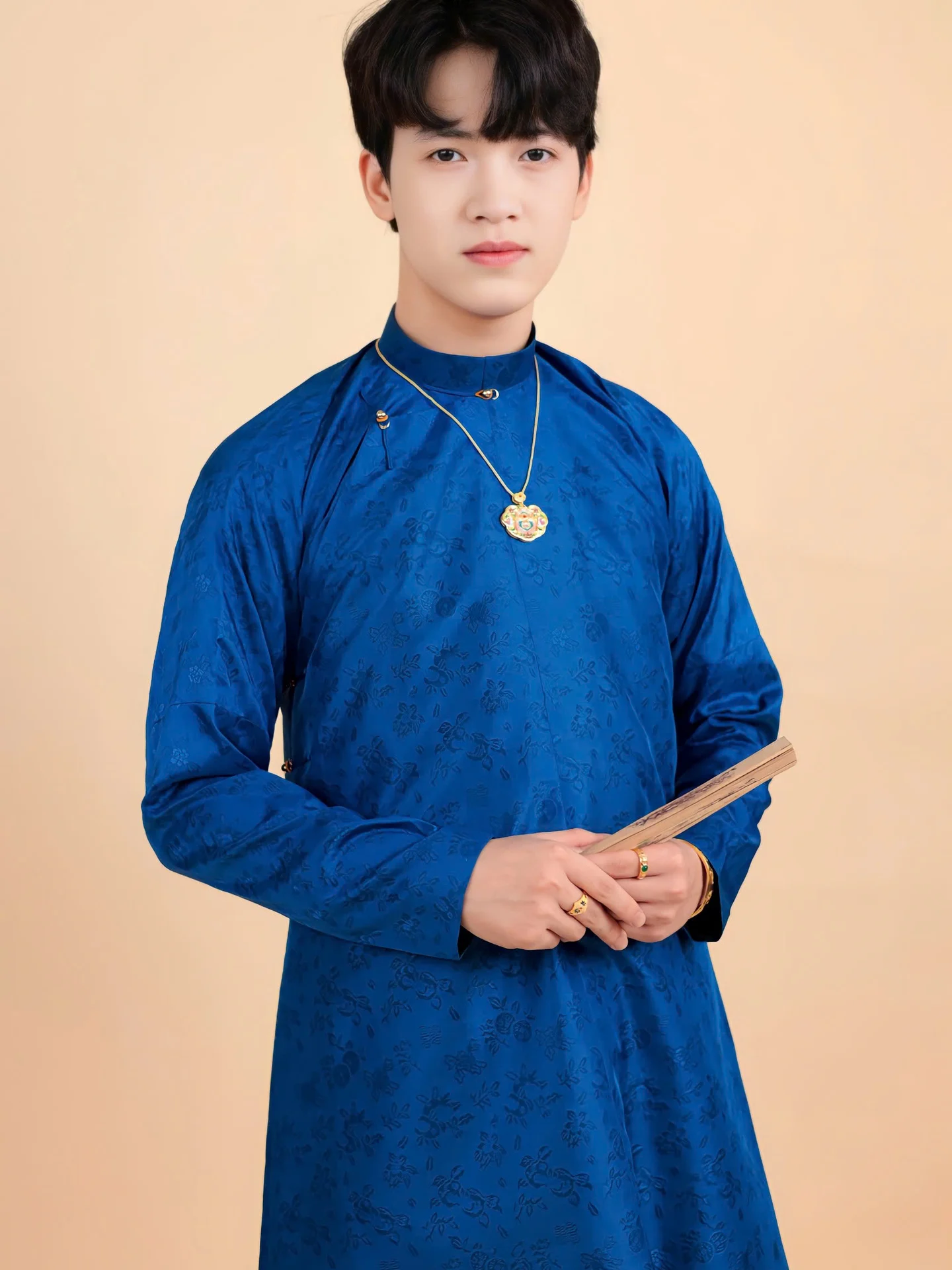 Áo dài ngũ thân Sa Hàn Quốc