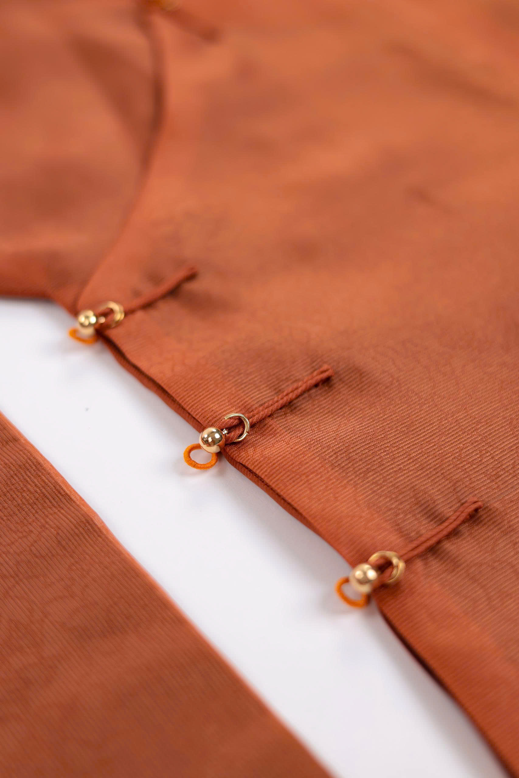 Áo dài Ngũ thân Sa Hàn Quốc