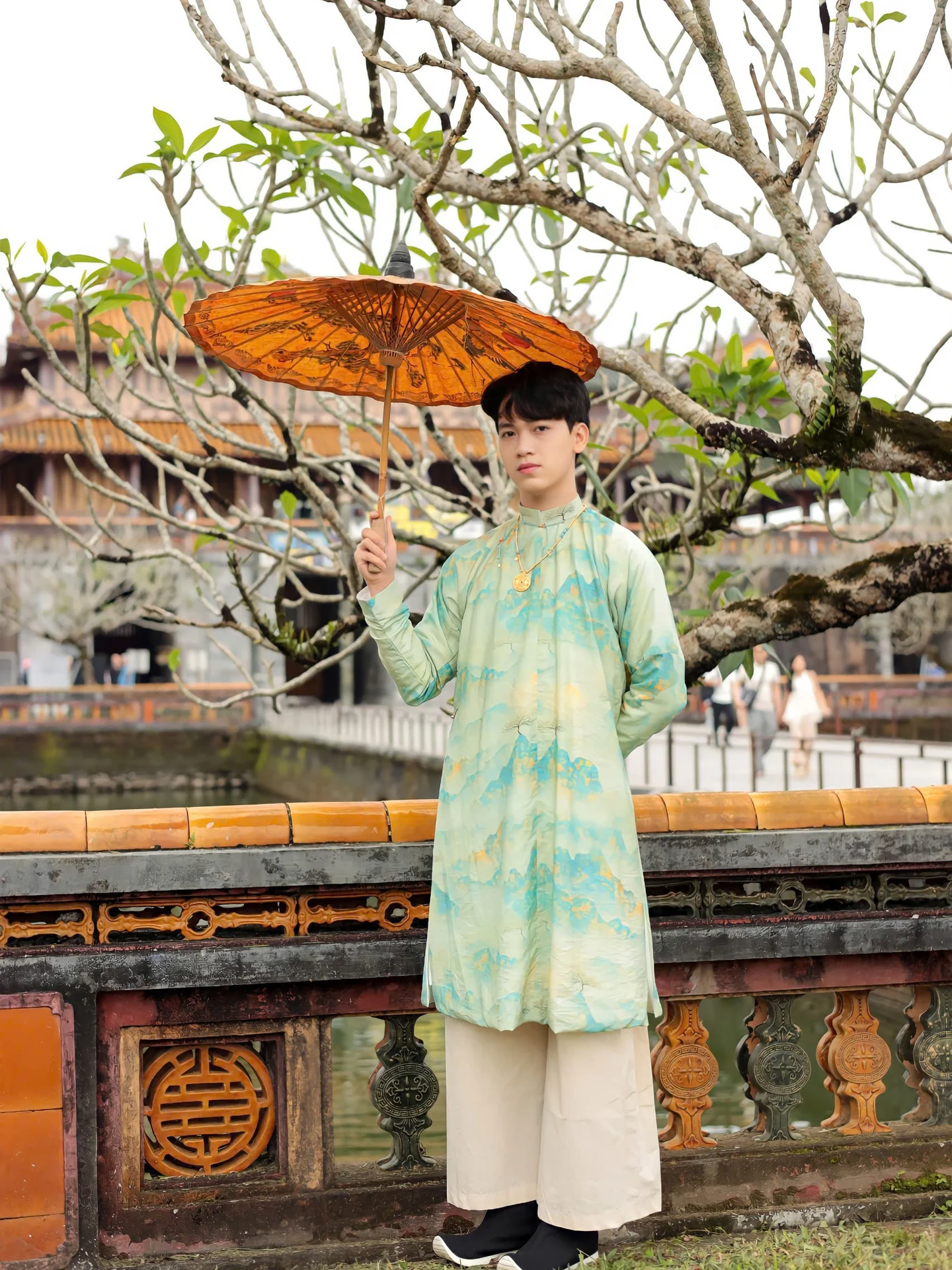 Áo dài ngũ thân Tencel