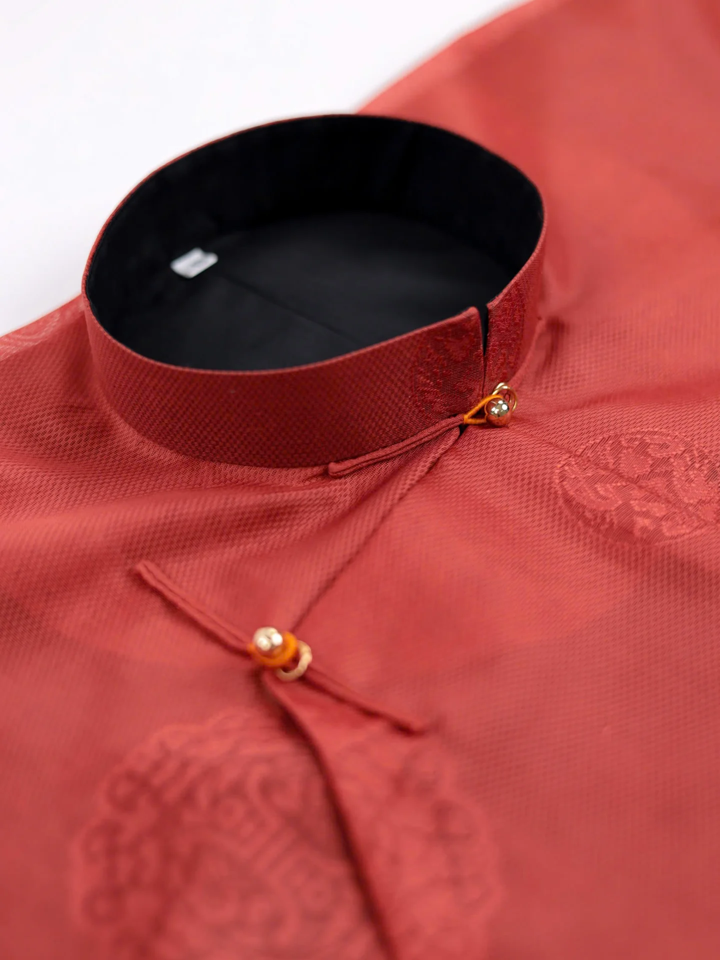 Áo dài ngũ thân Sa Hàn Chữ Thọ