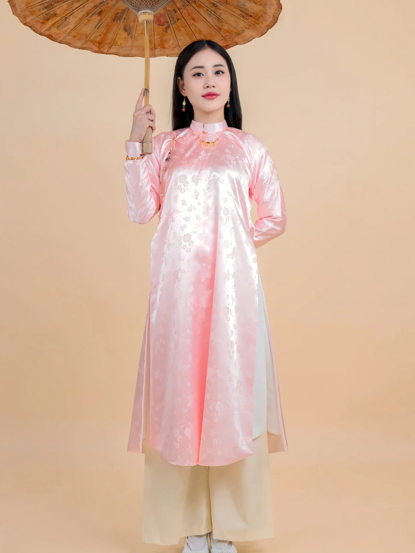 Áo dài Lụa Hàn Quốc