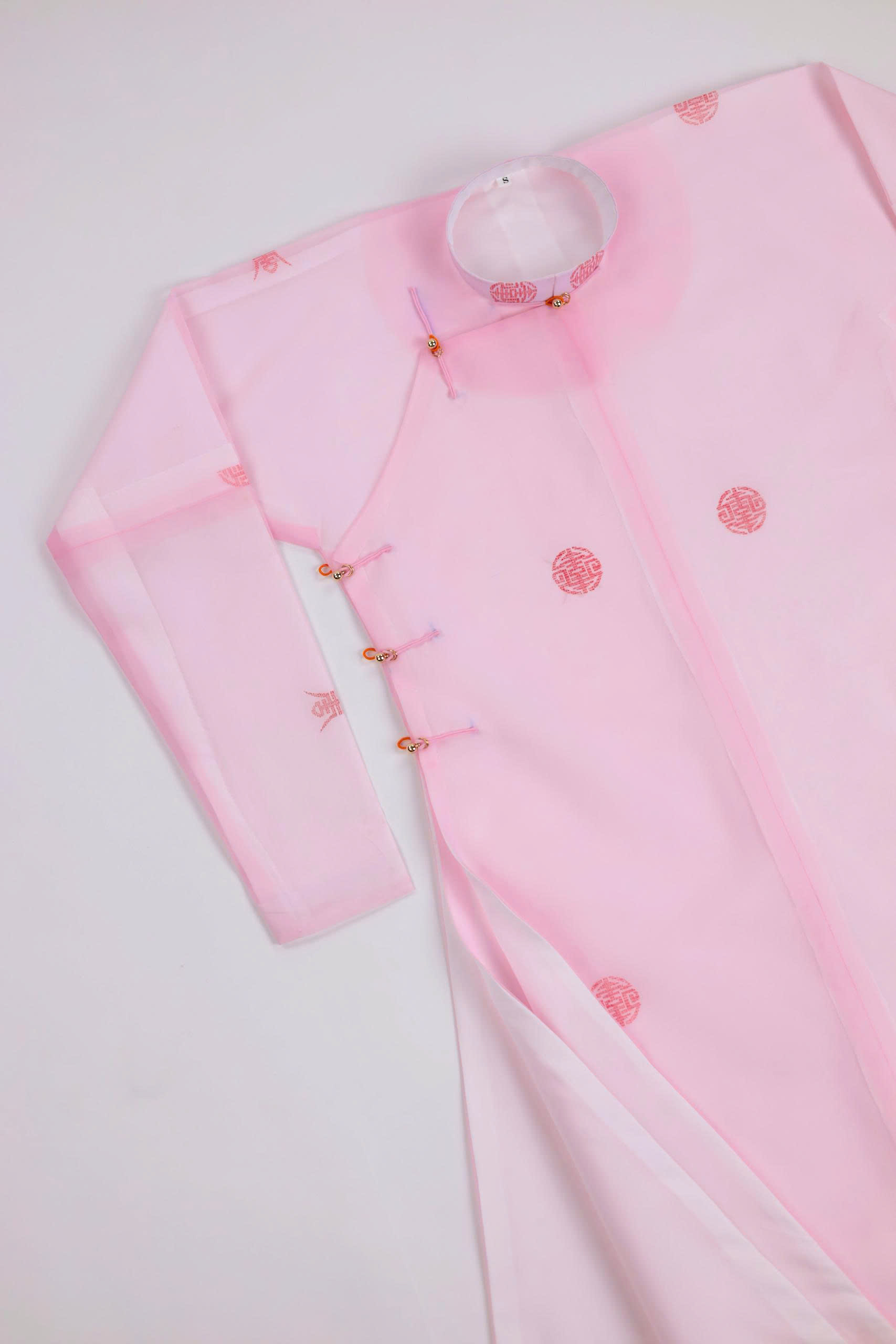 Áo dài Ngũ thân Sa Hàn Quốc