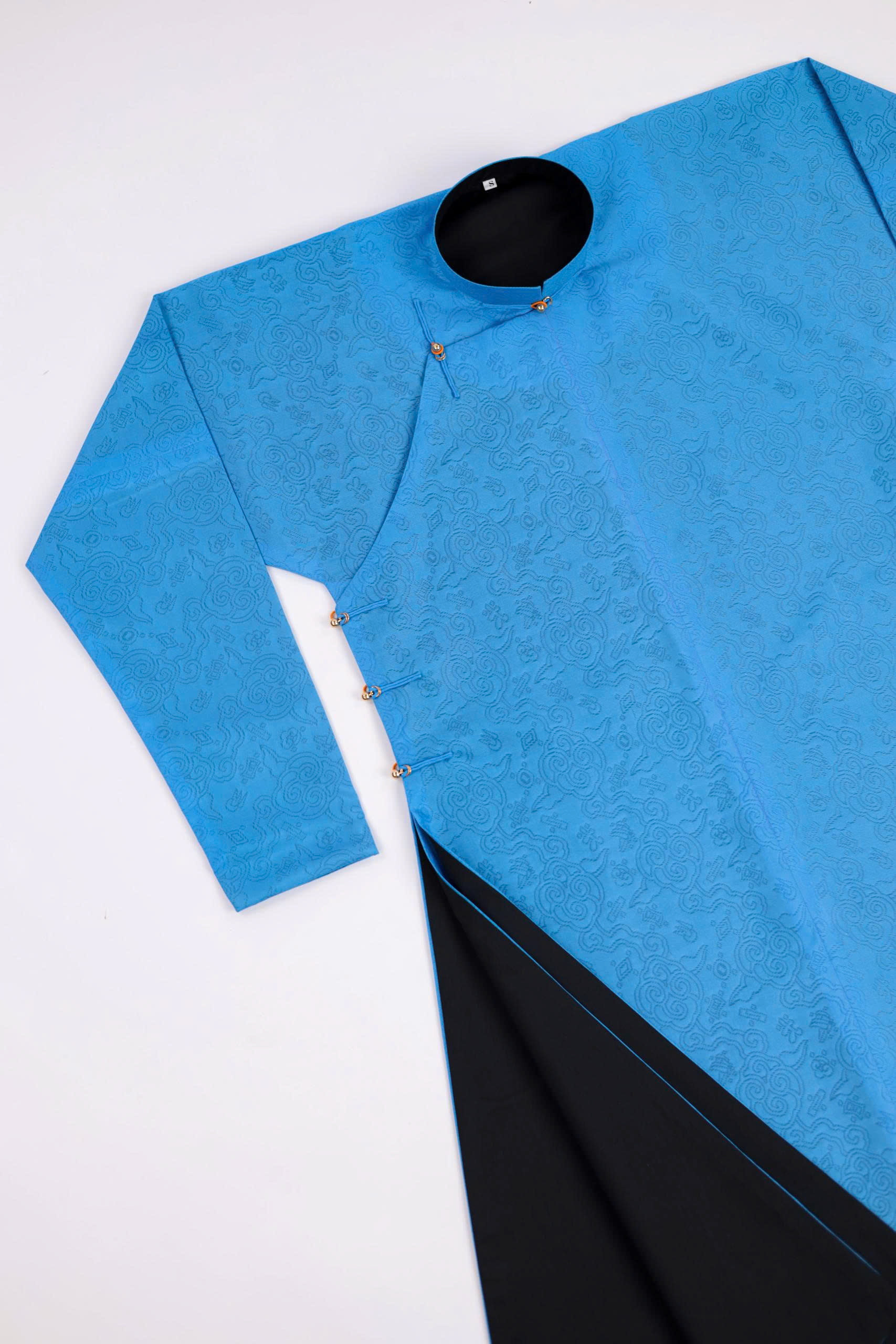 Áo dài Ngũ thân Sa Vân Mây