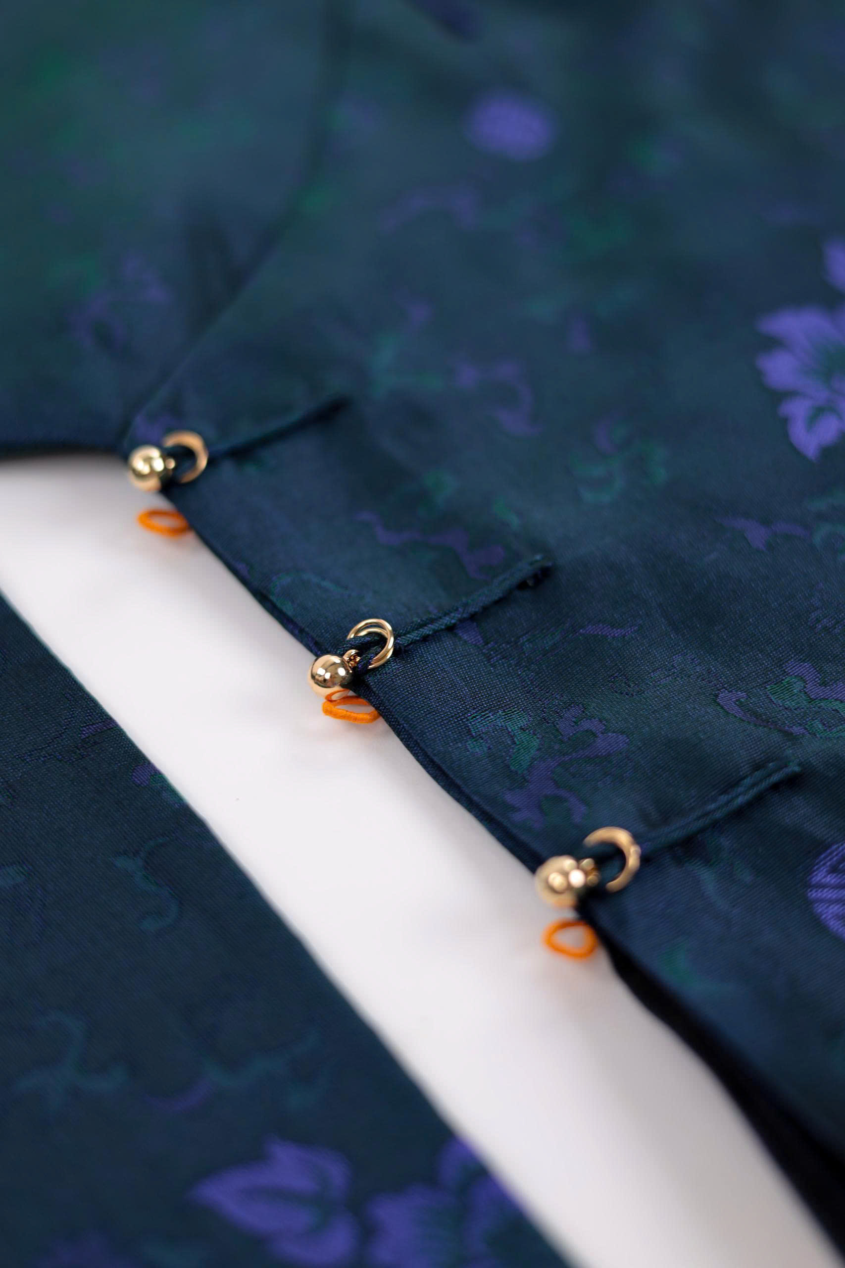 Áo dài Ngũ thân Sa Hàn Quốc