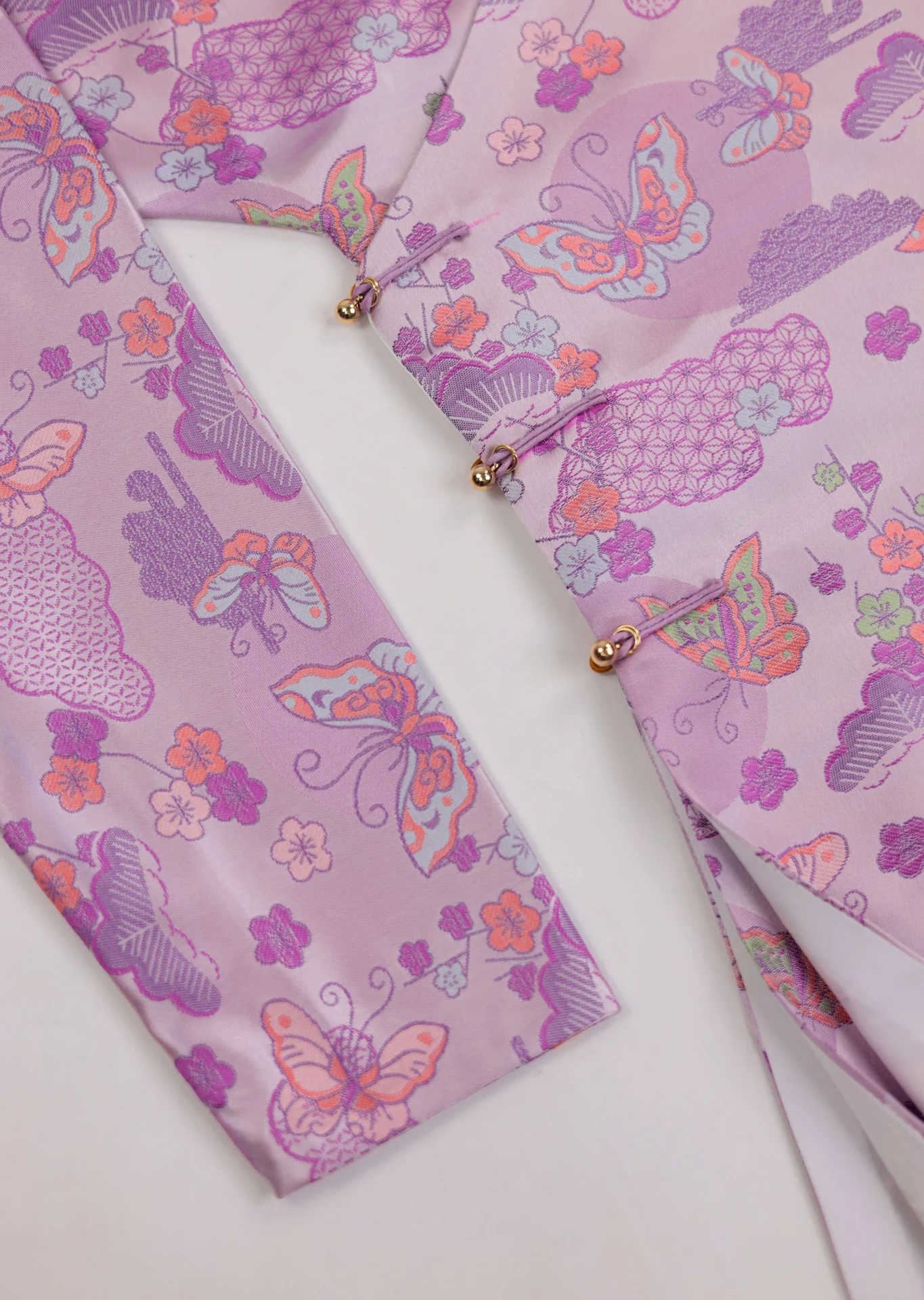 Áo dài ngũ thân Gấm Hồ Điệp