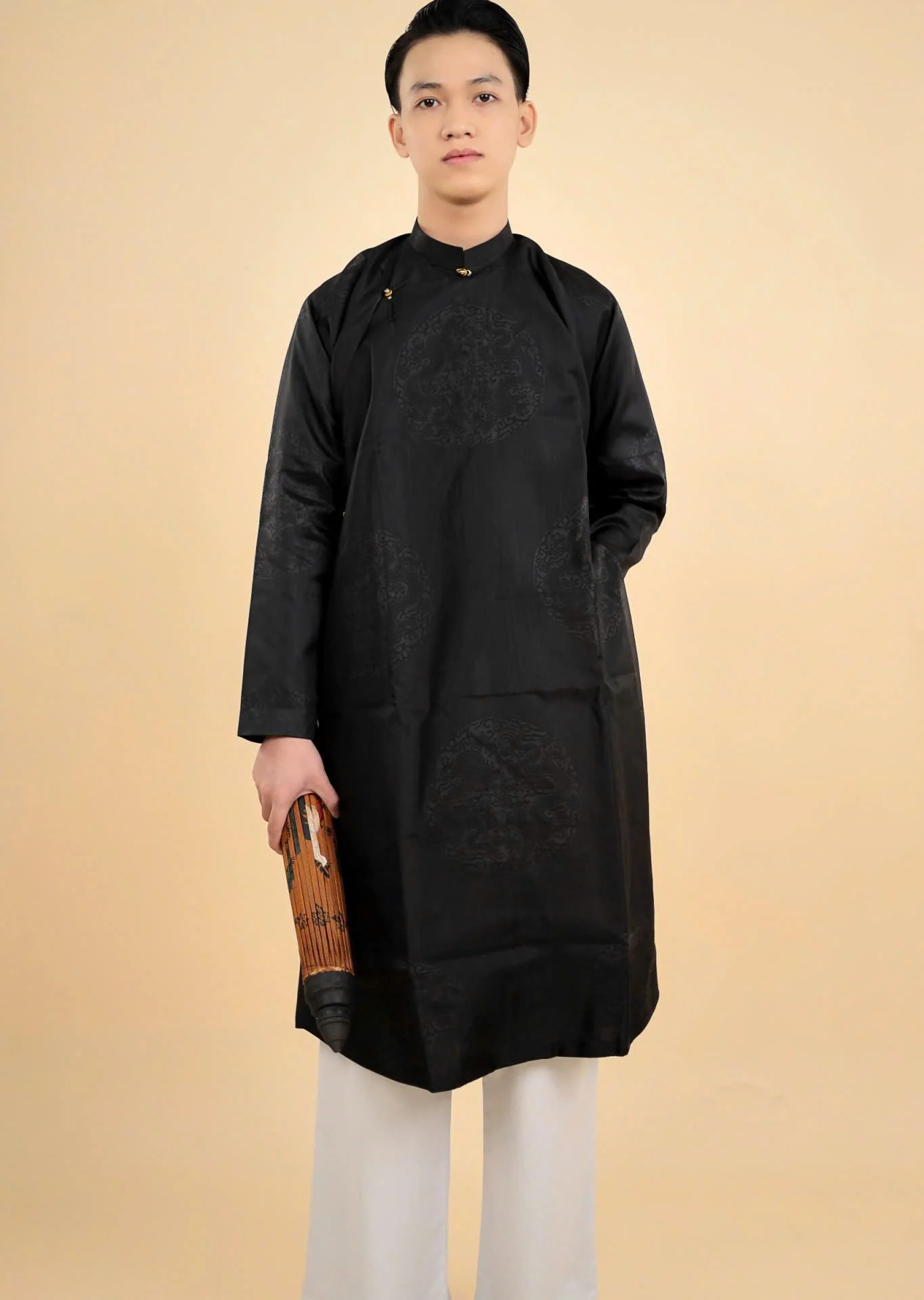 Áo dài ngũ thân Tơ tằm Ổ Rồng