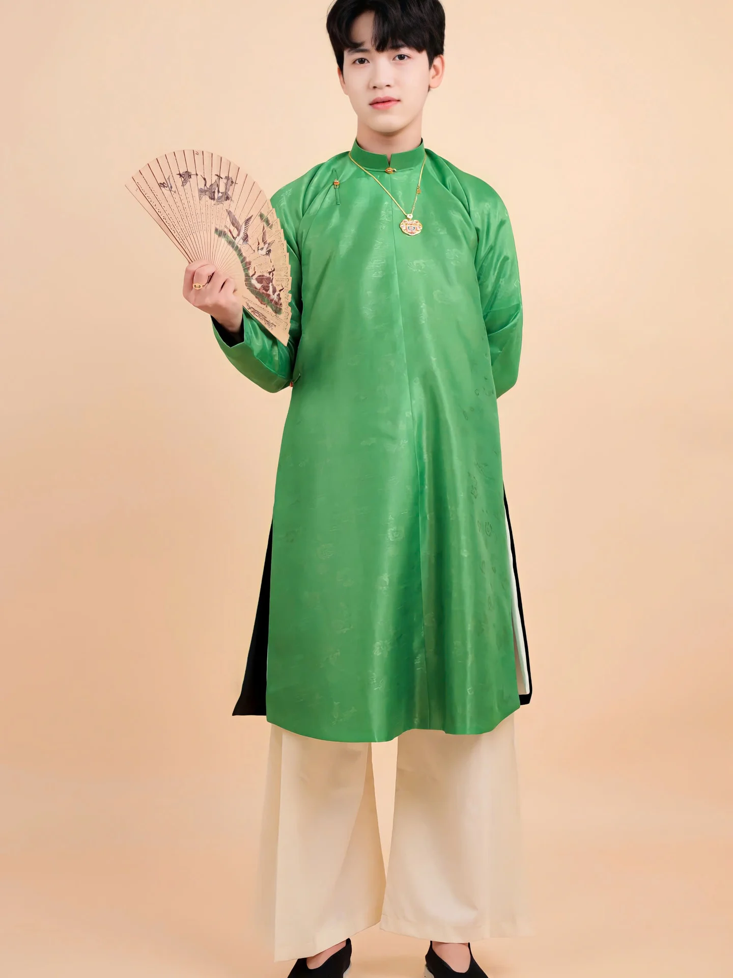 Áo dài ngũ thân Sa Hàn Quốc