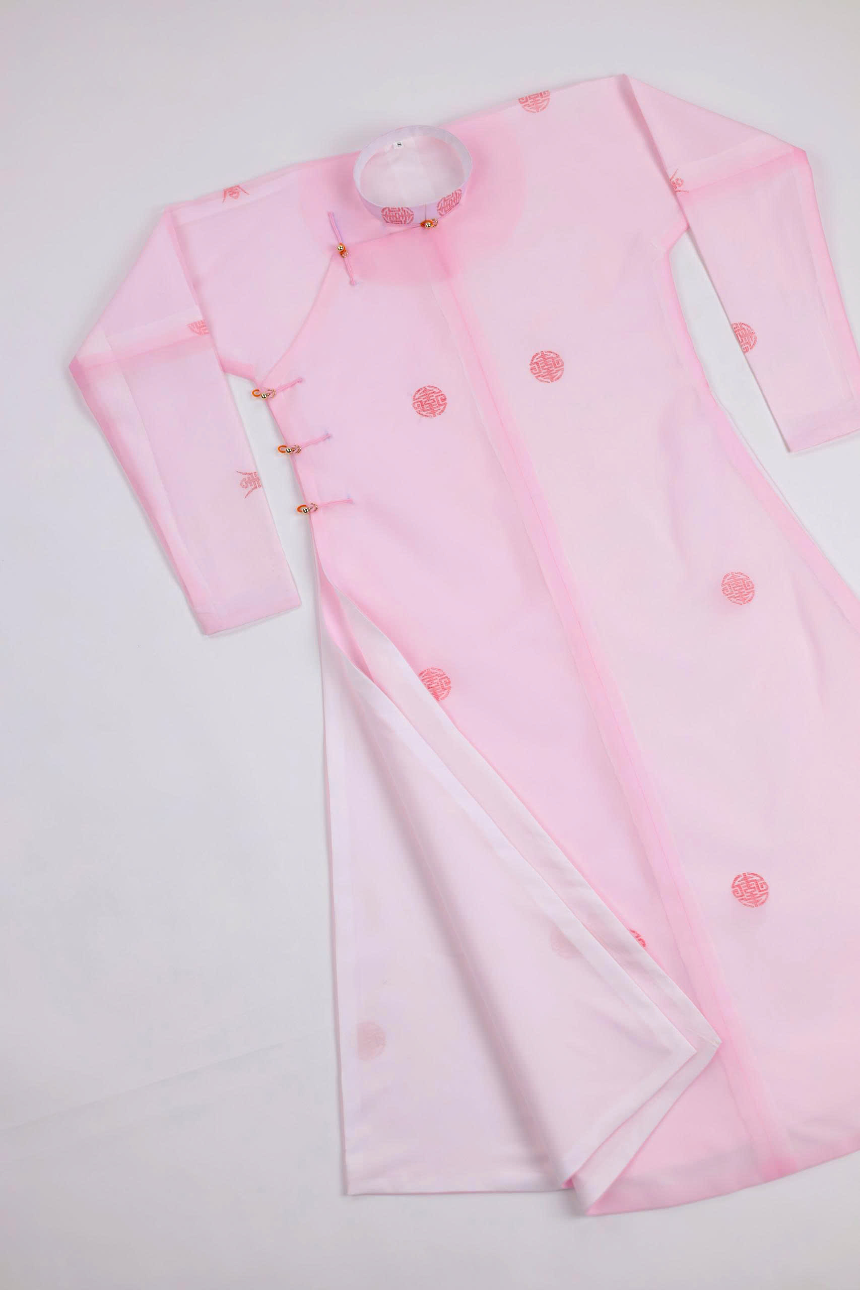 Áo dài Ngũ thân Sa Hàn Quốc