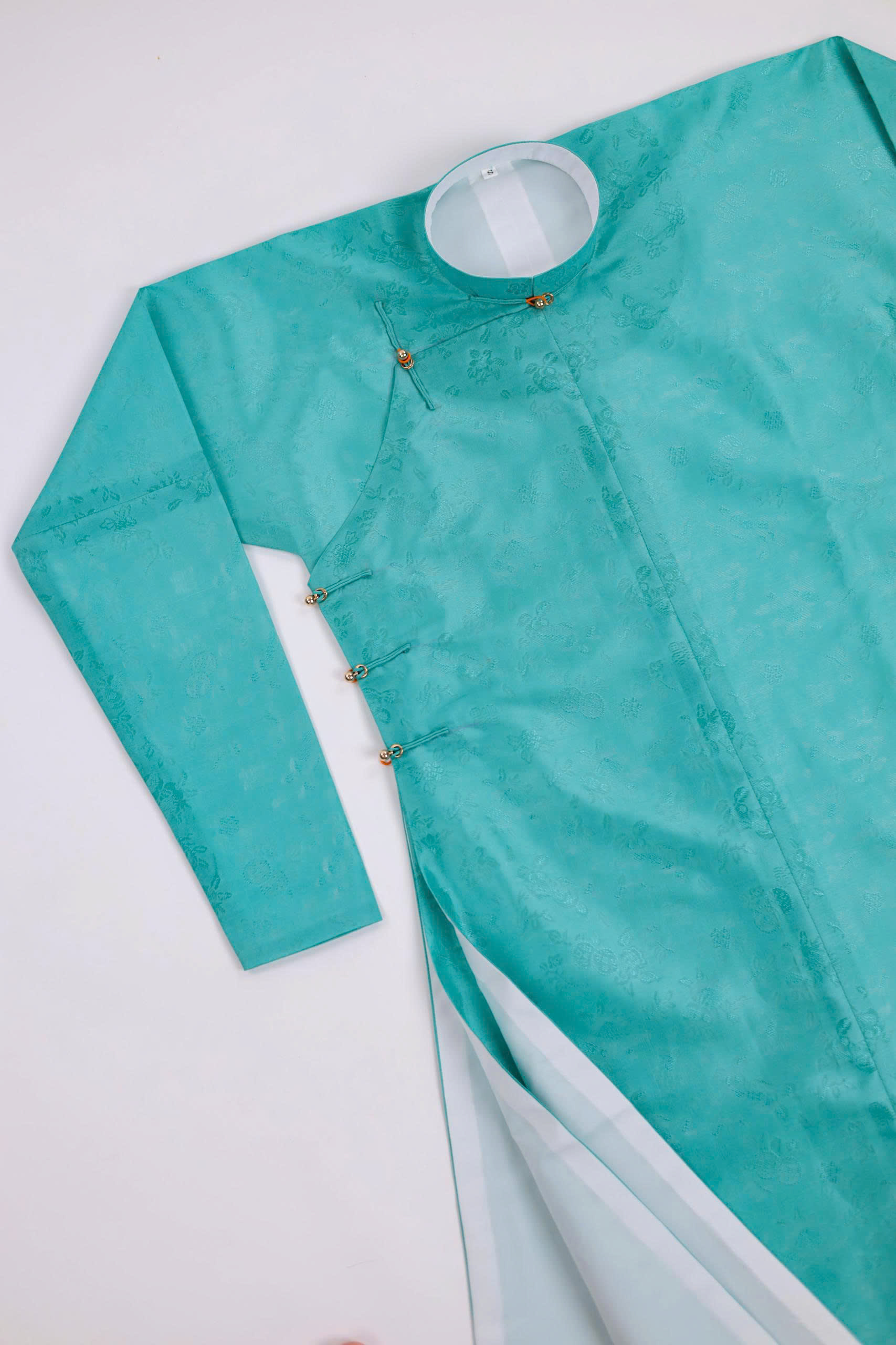 Áo dài Ngũ thân Sa Hàn Quốc