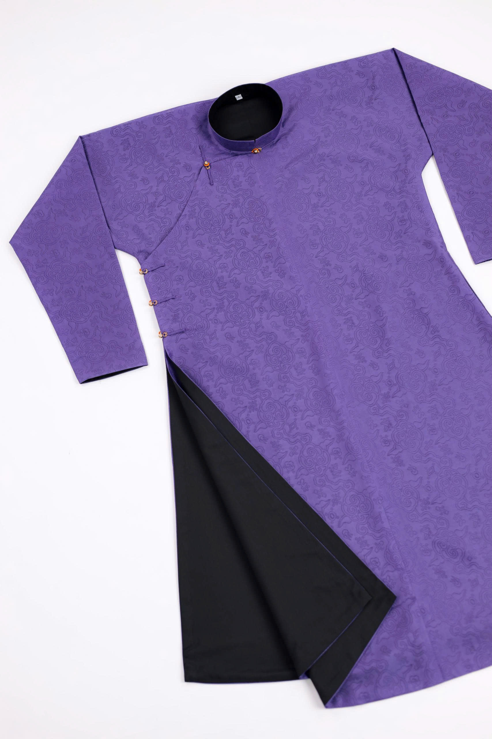 Áo dài Ngũ thân Sa Vân Mây