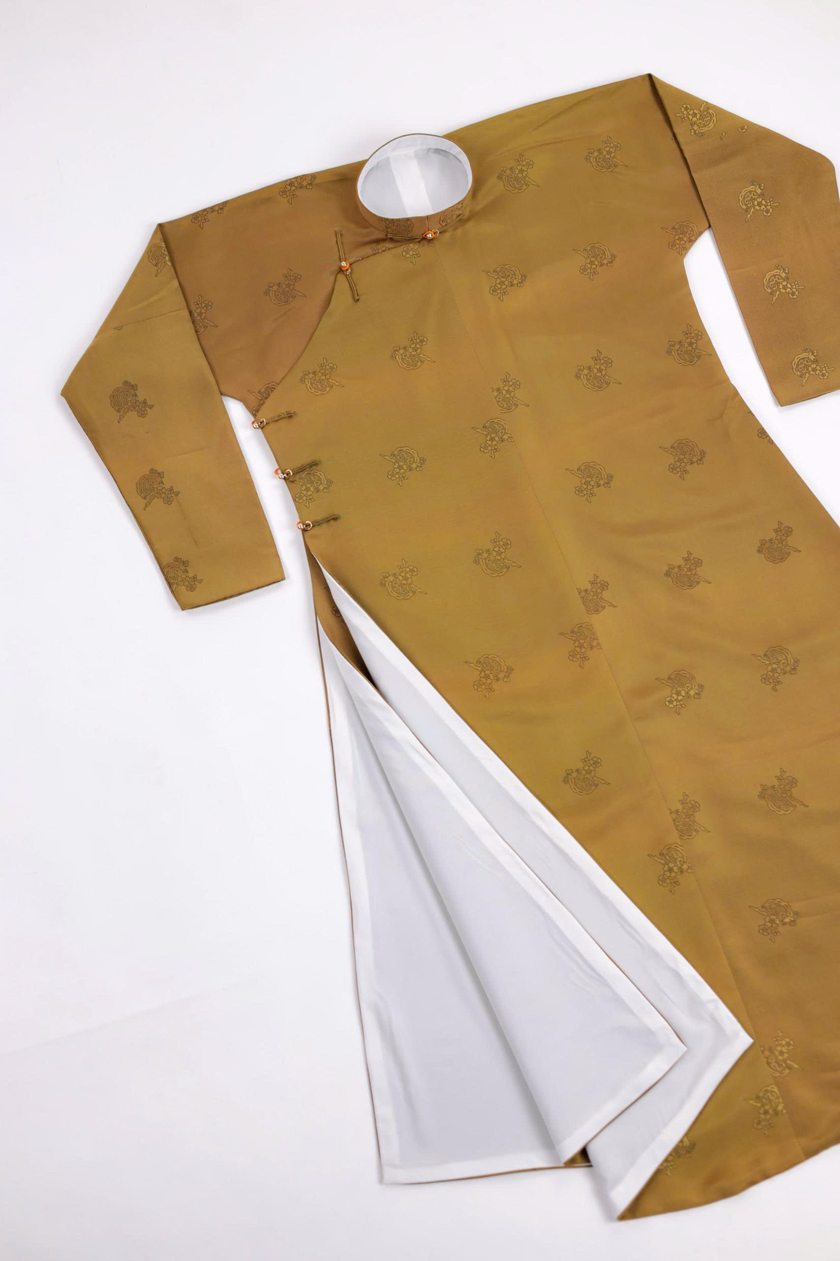 Áo dài Ngũ thân Lụa Hàn Quốc