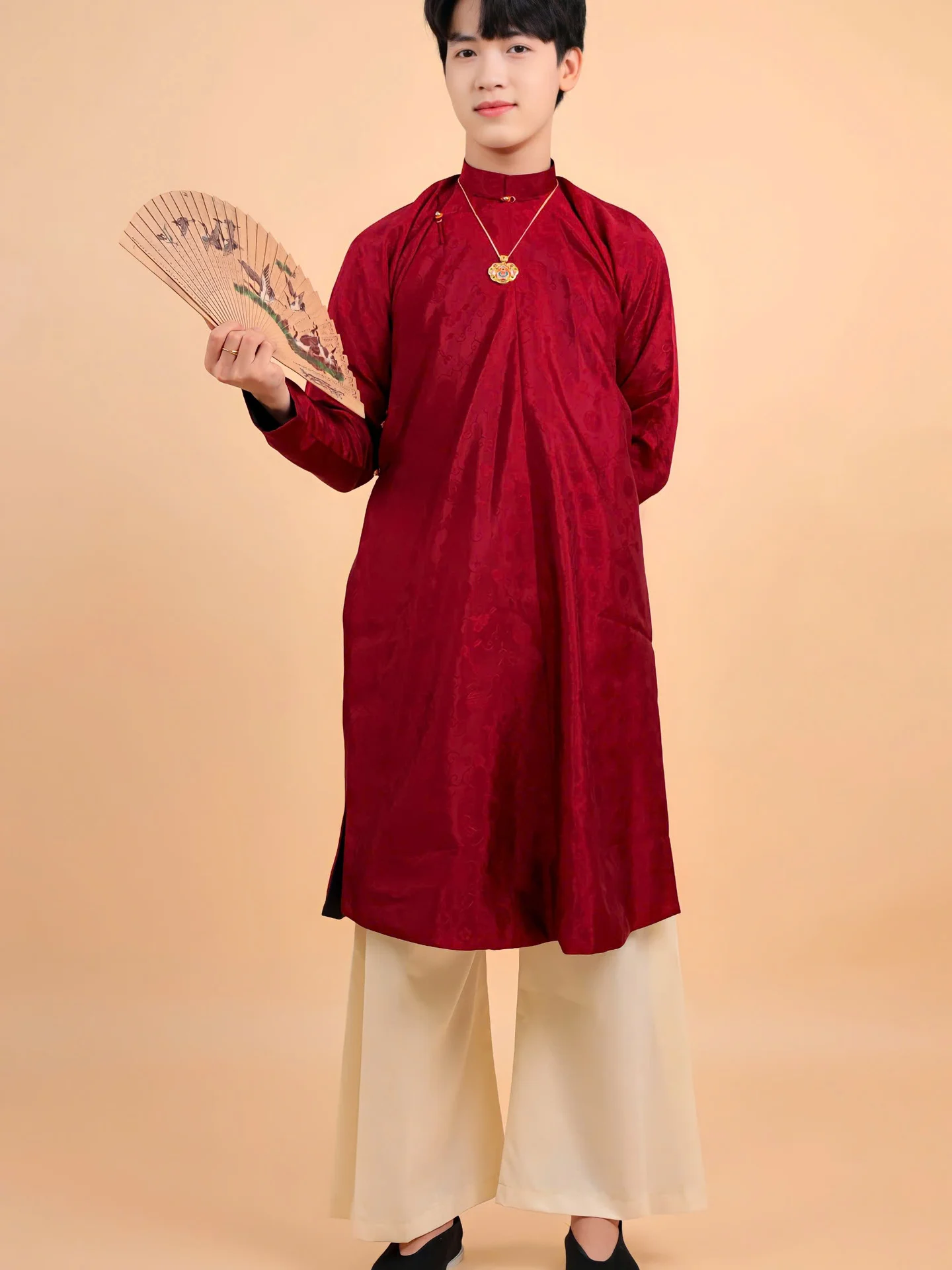 Áo dài ngũ thân Sa Hàn Quốc