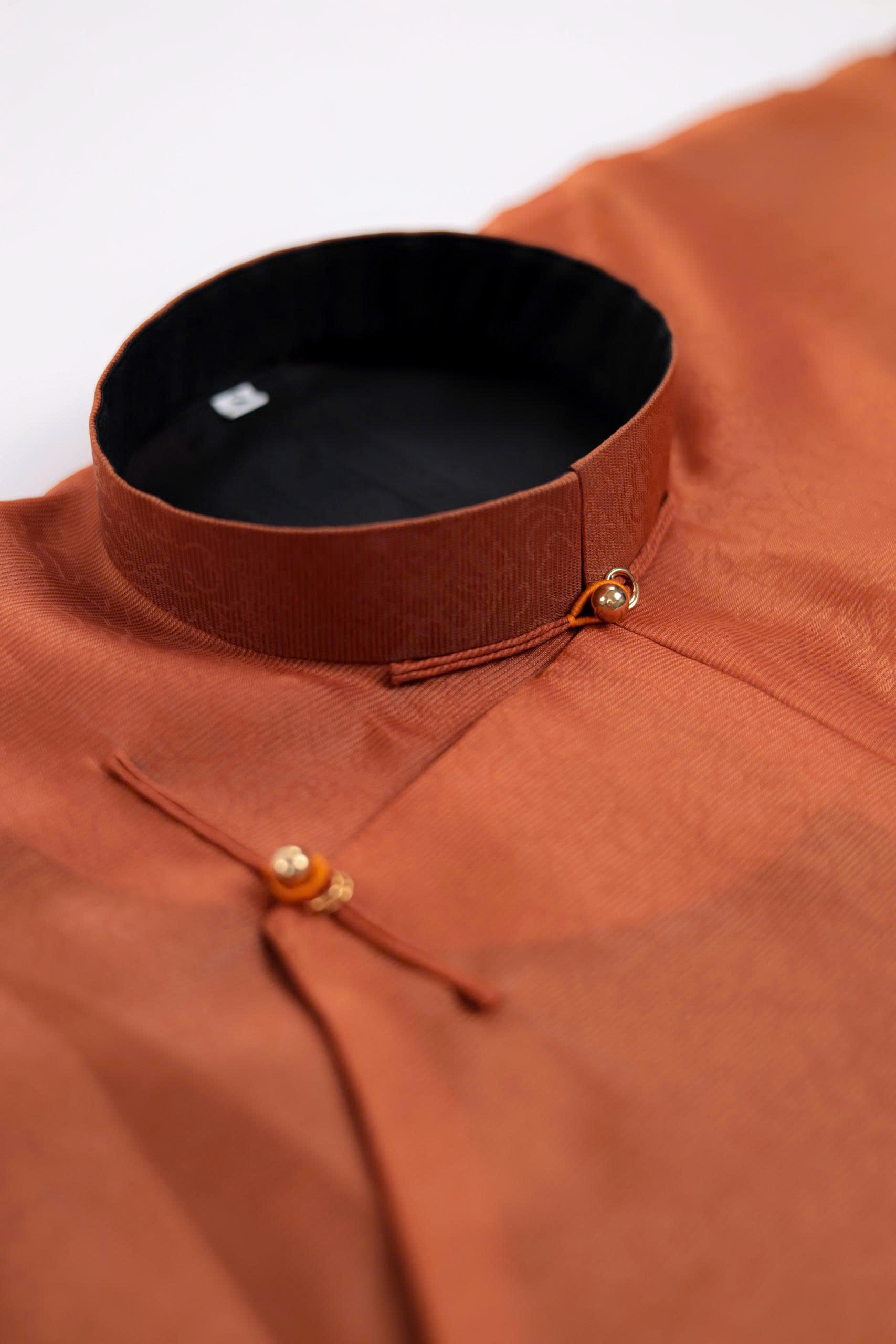 Áo dài Ngũ thân Sa Hàn Quốc