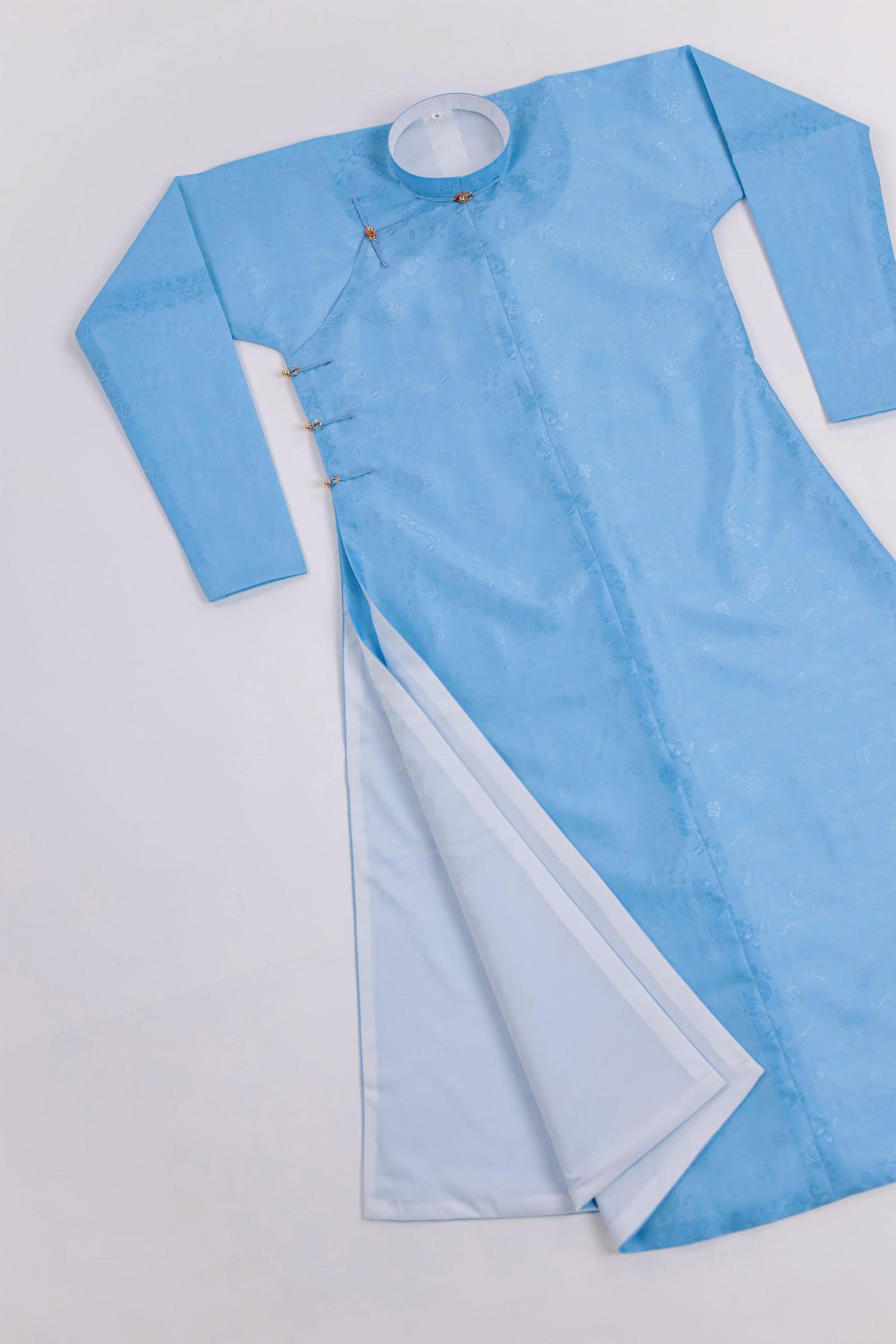 Áo dài Ngũ thân Sa Hàn Quốc