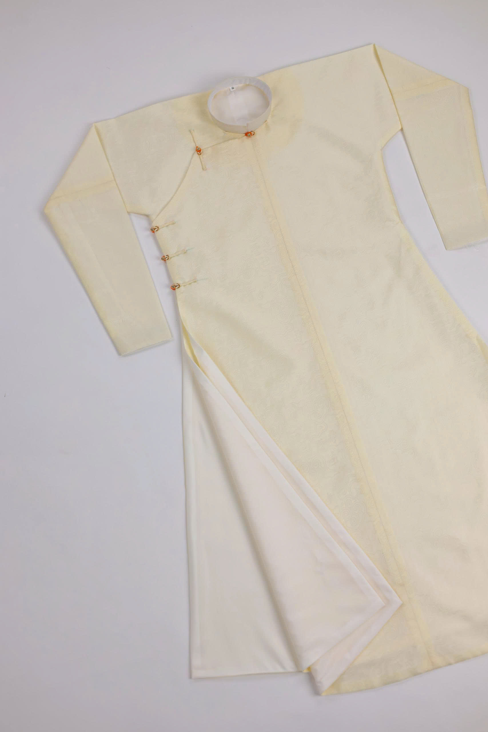 Áo dài Ngũ thân Sa Vân Mây