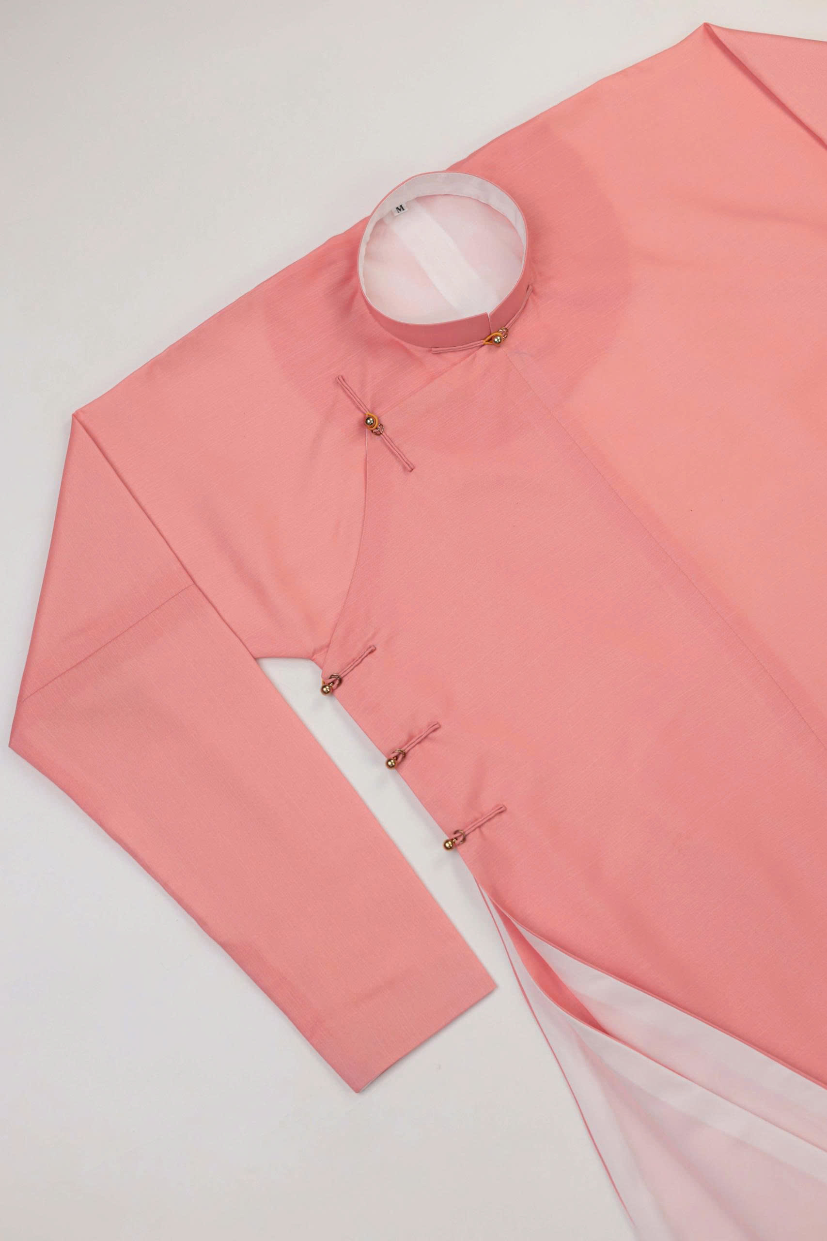 Áo dài Ngũ thân Lụa Tơ Tằm Nhân Tạo