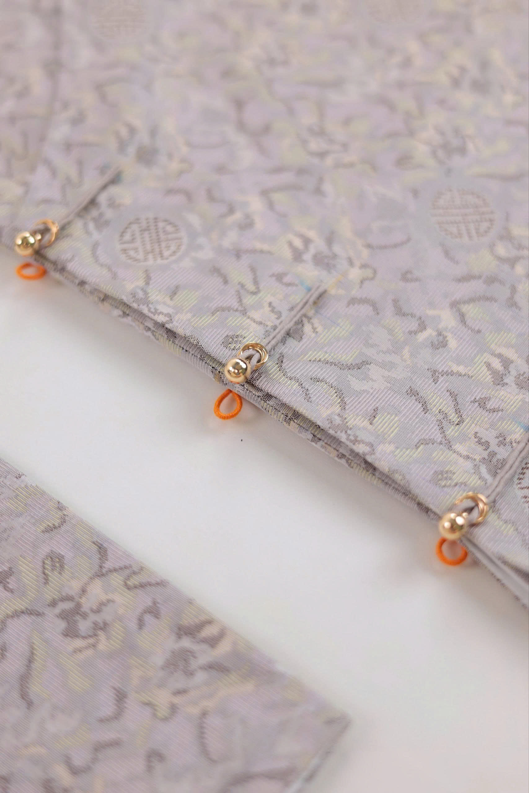 Áo dài Ngũ thân Gấm Hàn Quốc