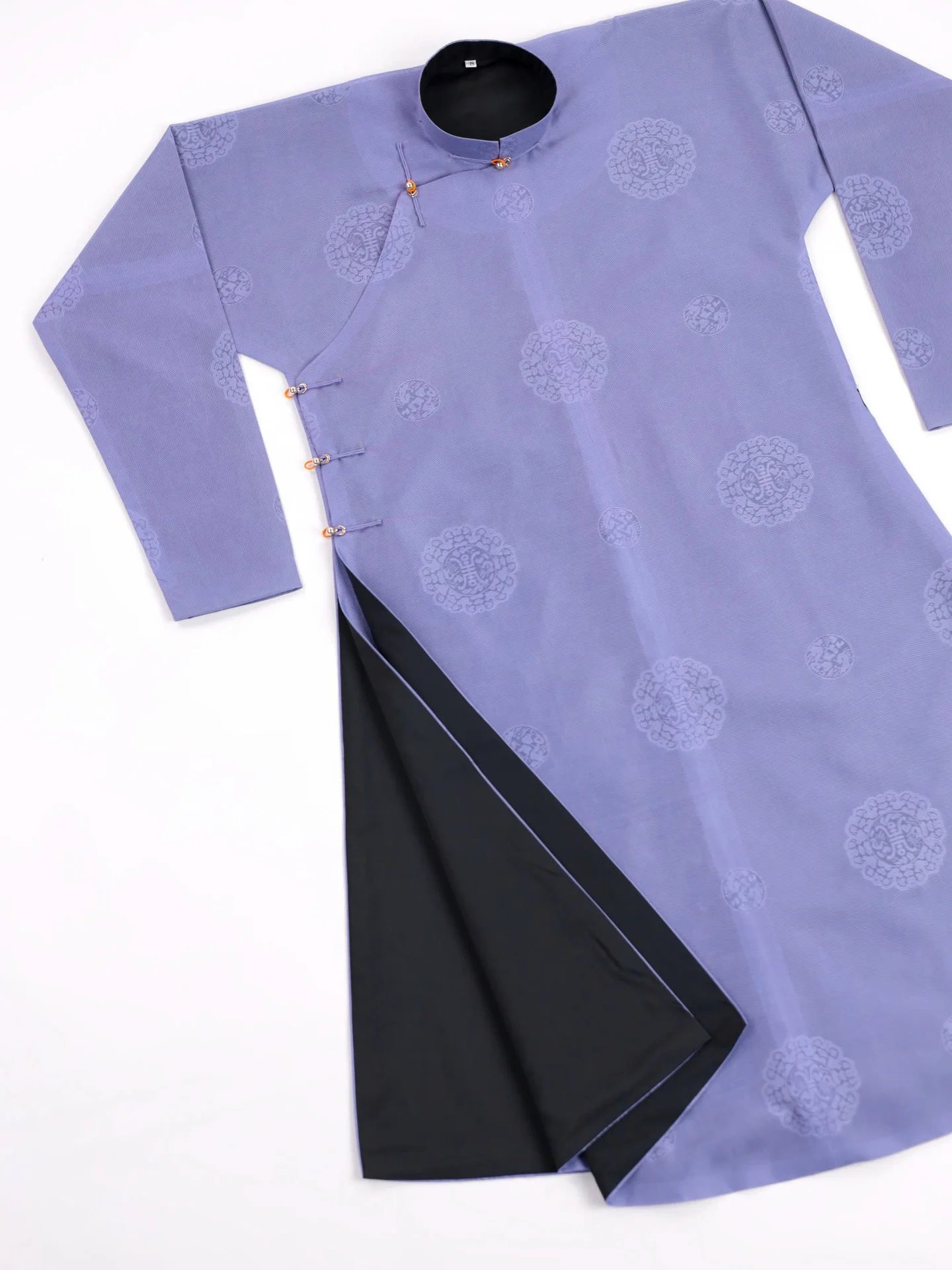 Áo dài ngũ thân Sa Hàn Chữ Thọ