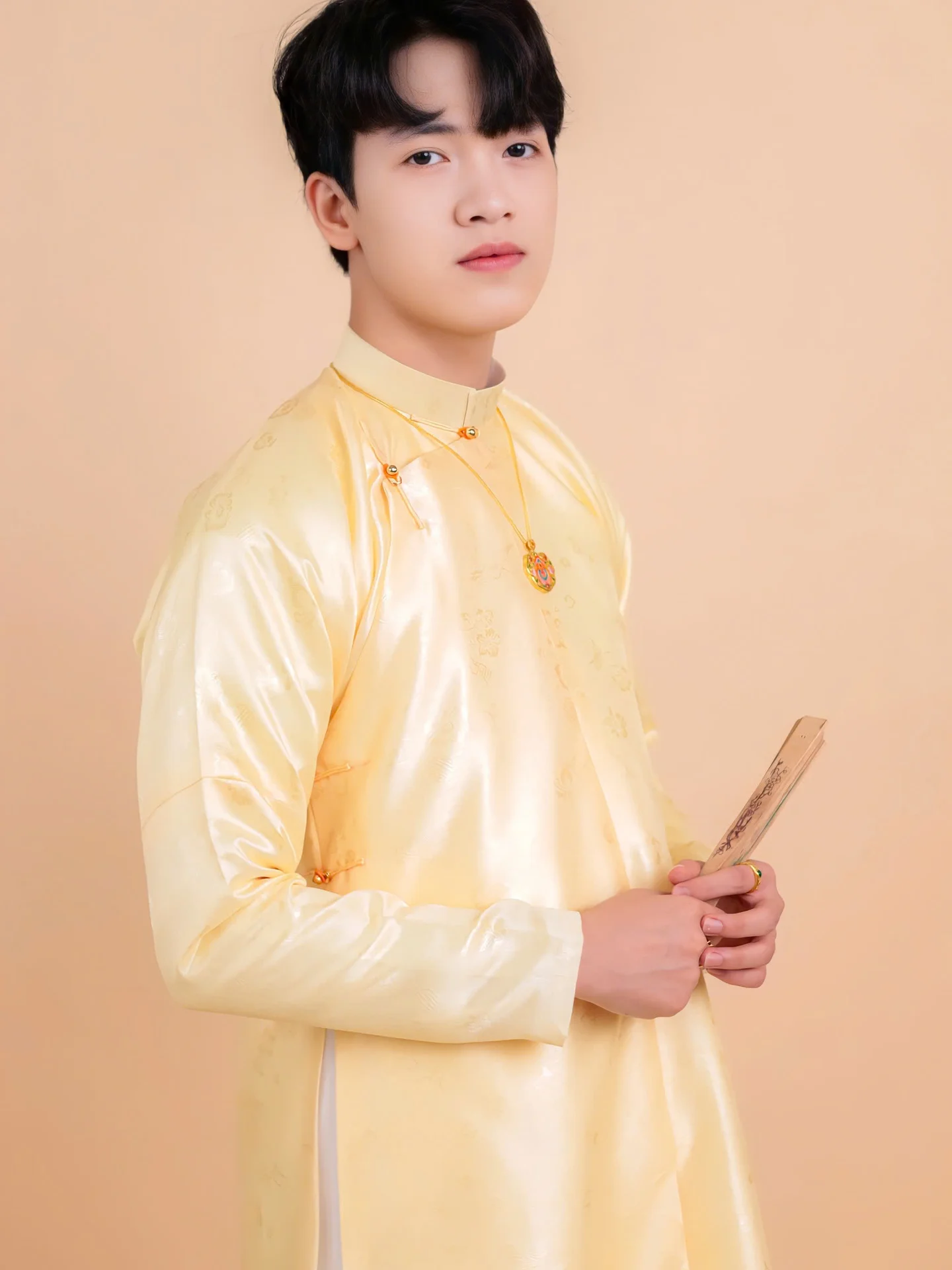 Áo dài ngũ thân Sa Hàn Quốc