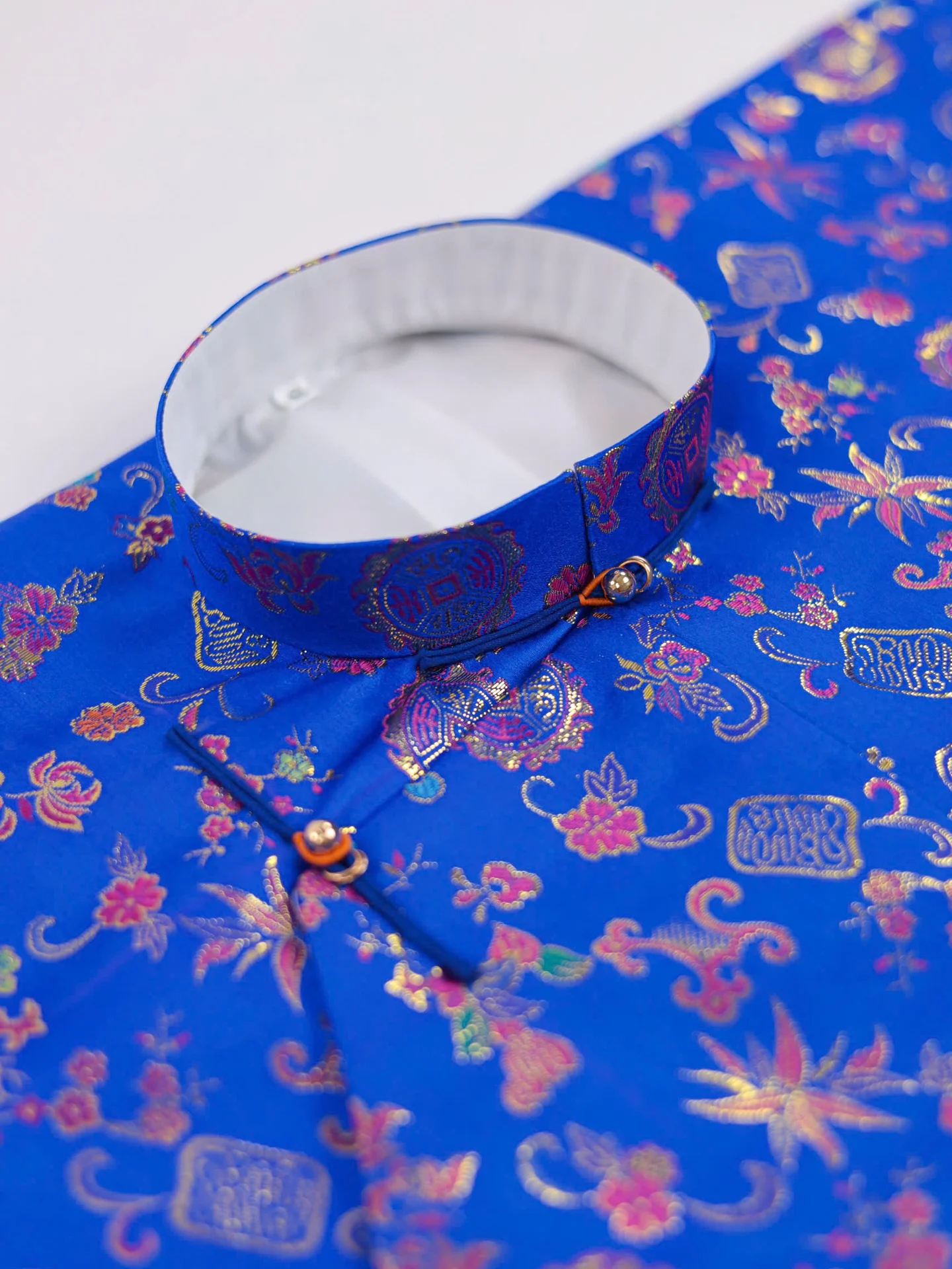 Áo dài ngũ thân Gấm Hàn quốc