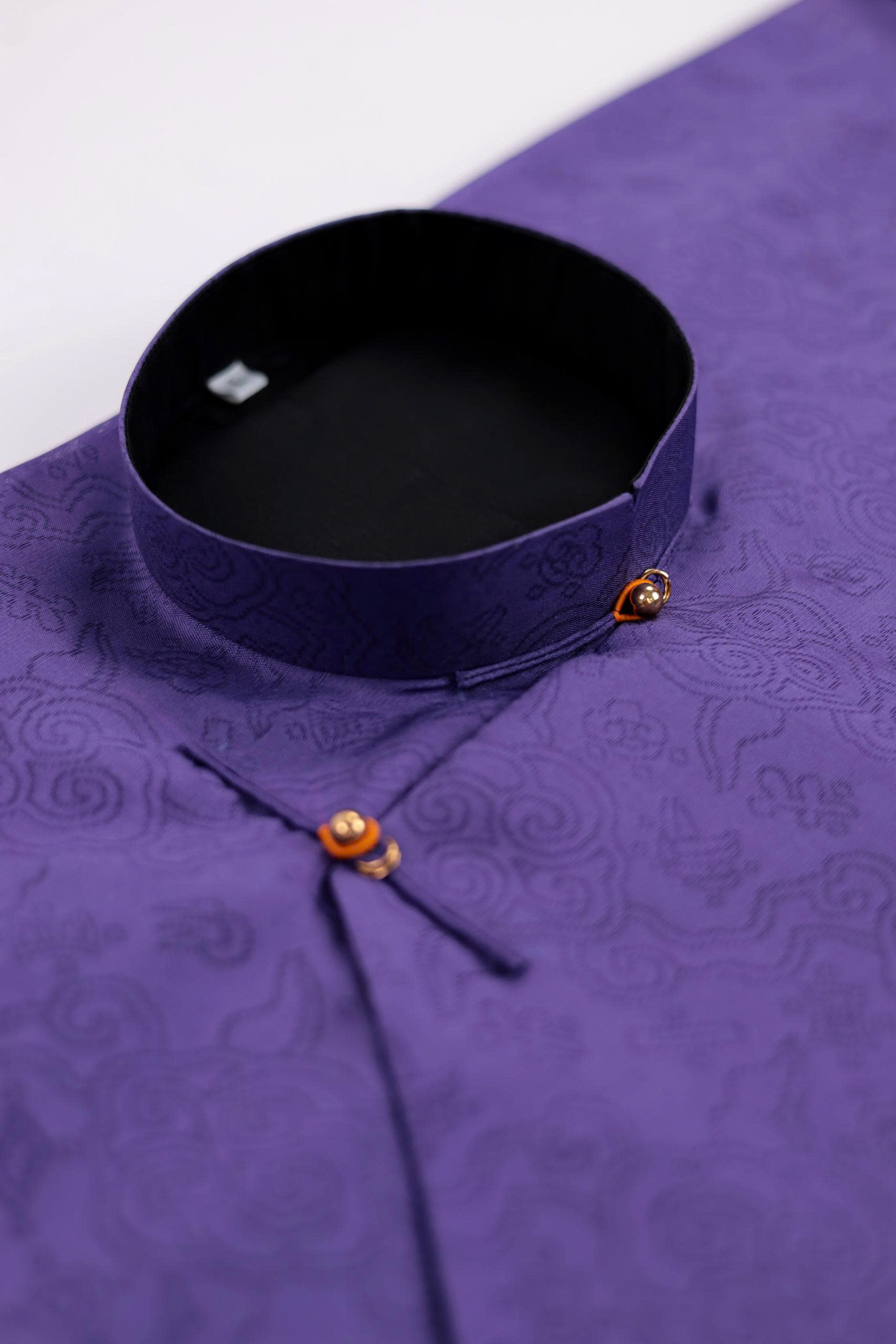 Áo dài Ngũ thân Sa Vân Mây