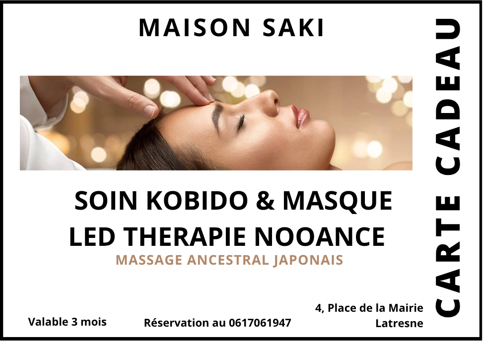 CARTE CADEAU SOIN KOBIDO ET TRAITEMENT LED THERAPY NOOANCE 1H30