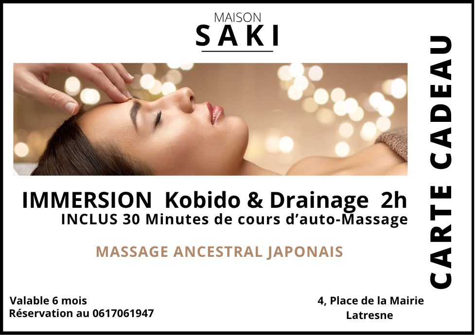 BOX IMMERSION KOBIDO & DRAINAGE LYMPHATIQUE 2h