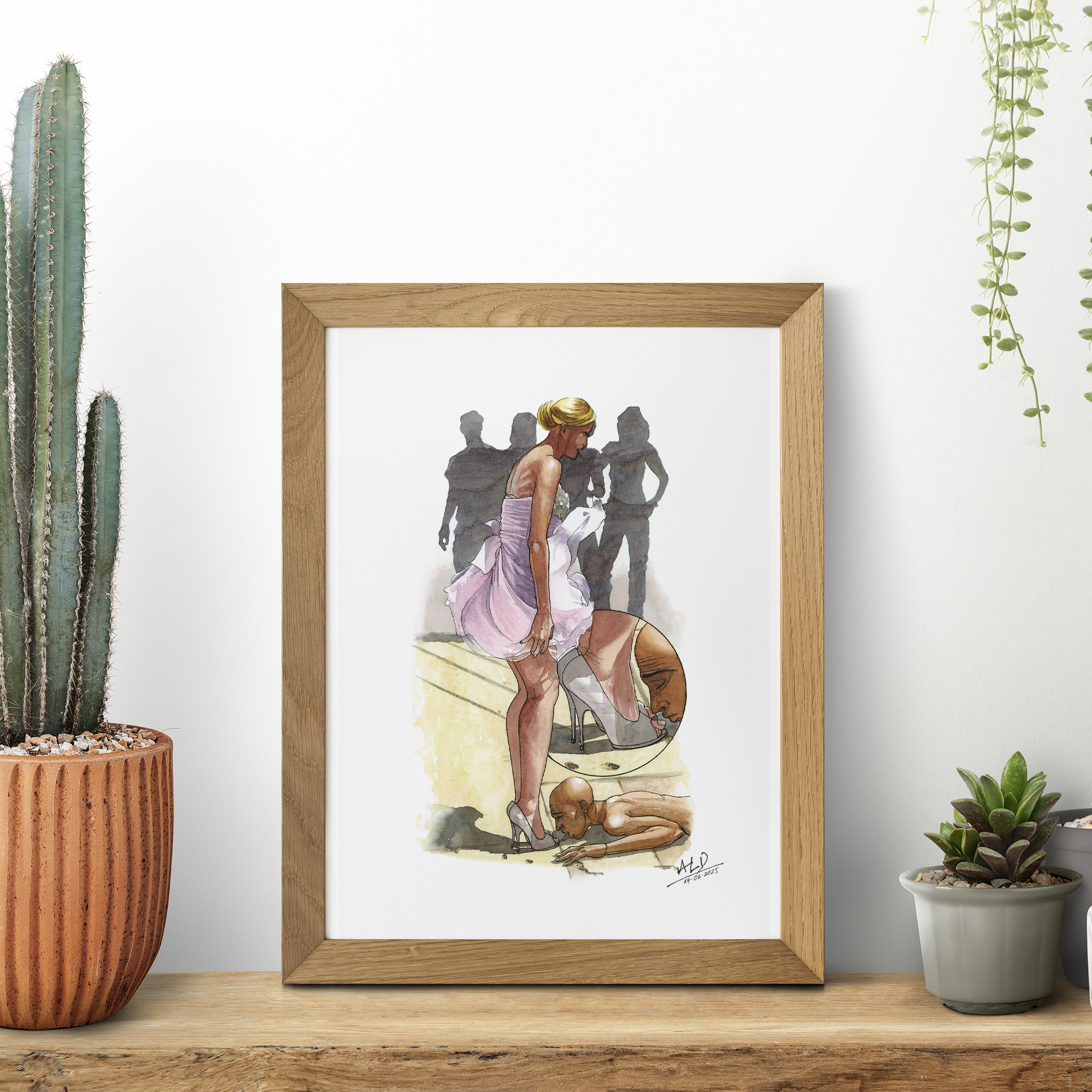 Licking The Shoes Of An Unknown Woman In A Public Place