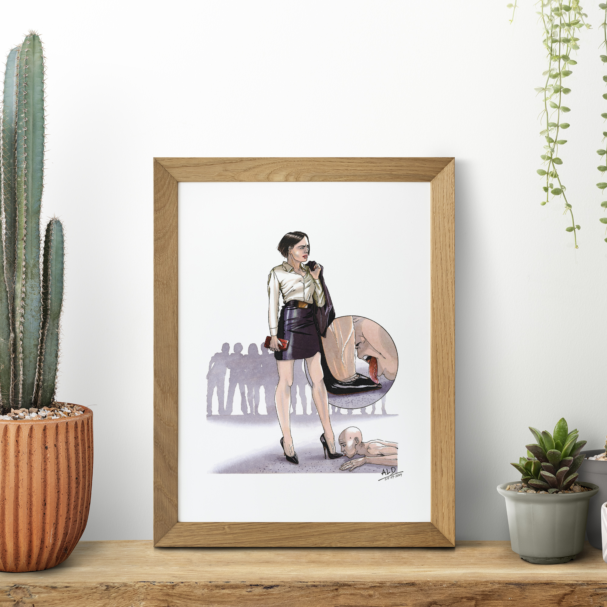 Licking The Shoes Of An Unknown Woman In A Public Place