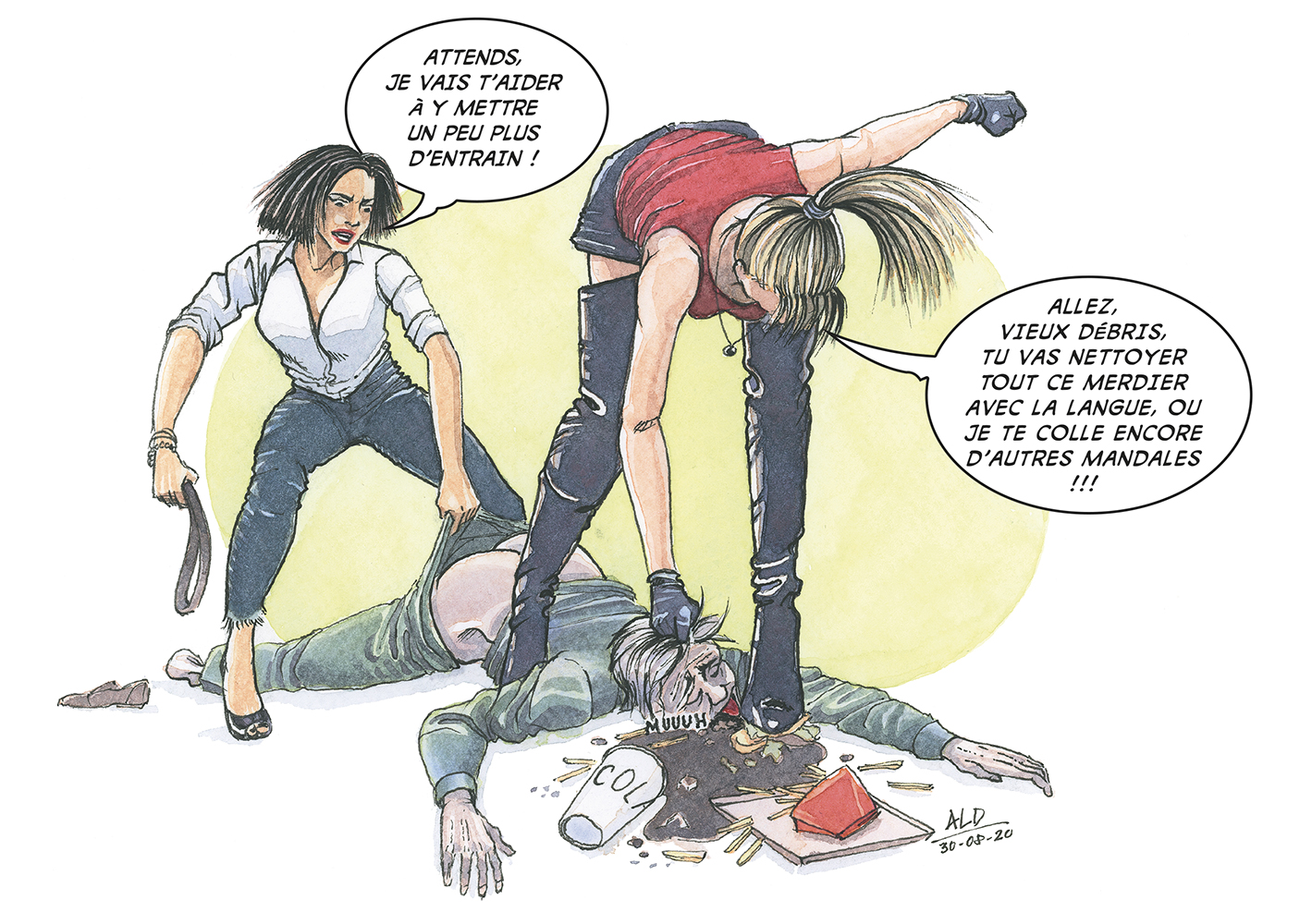 Clumsiness at the fast food restaurant