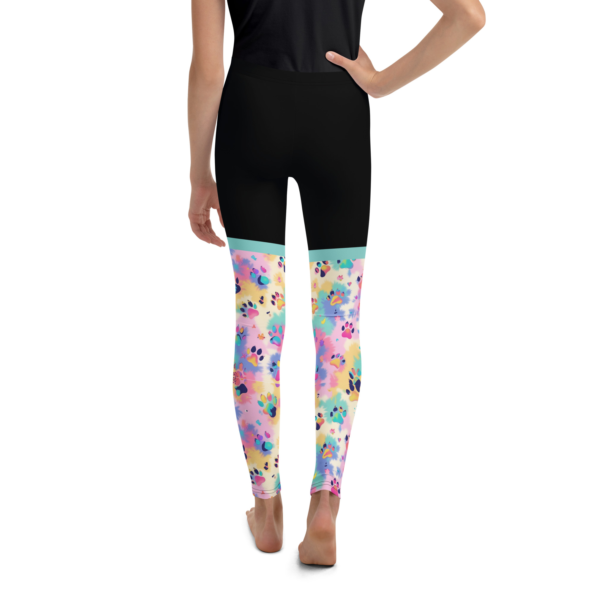 Tie Diy Paws Youth Legging