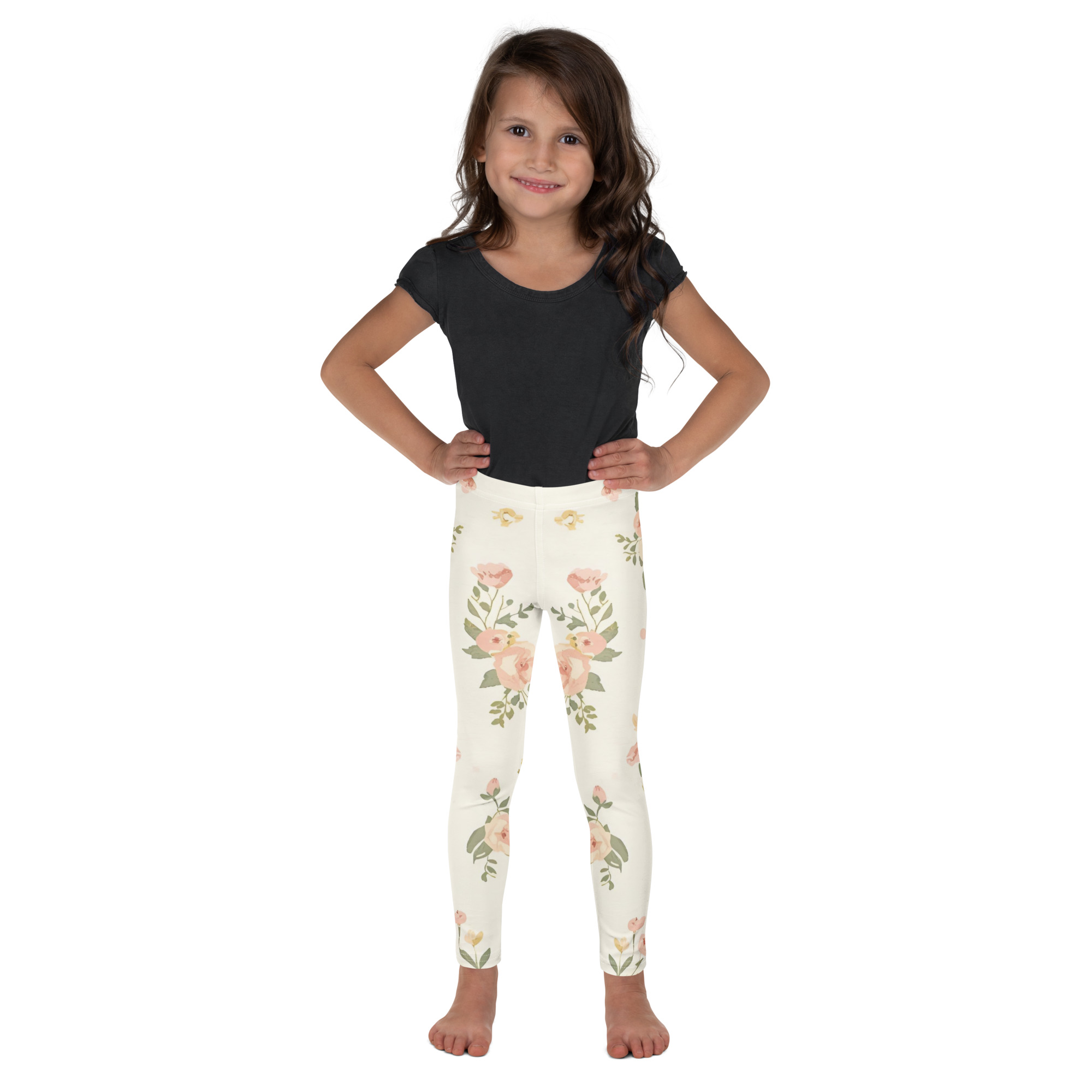 Delicate Flowers Kids Leggings