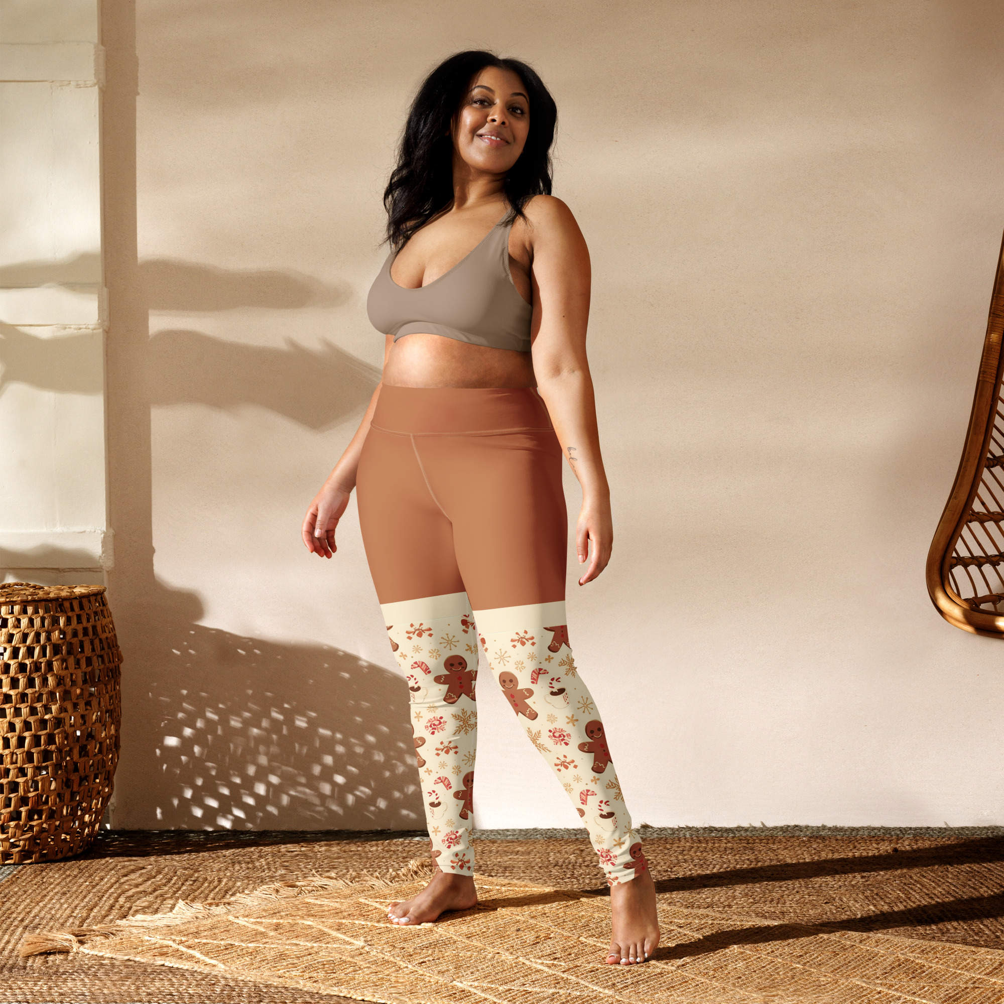 Gingerbread Party High-Waist Legging