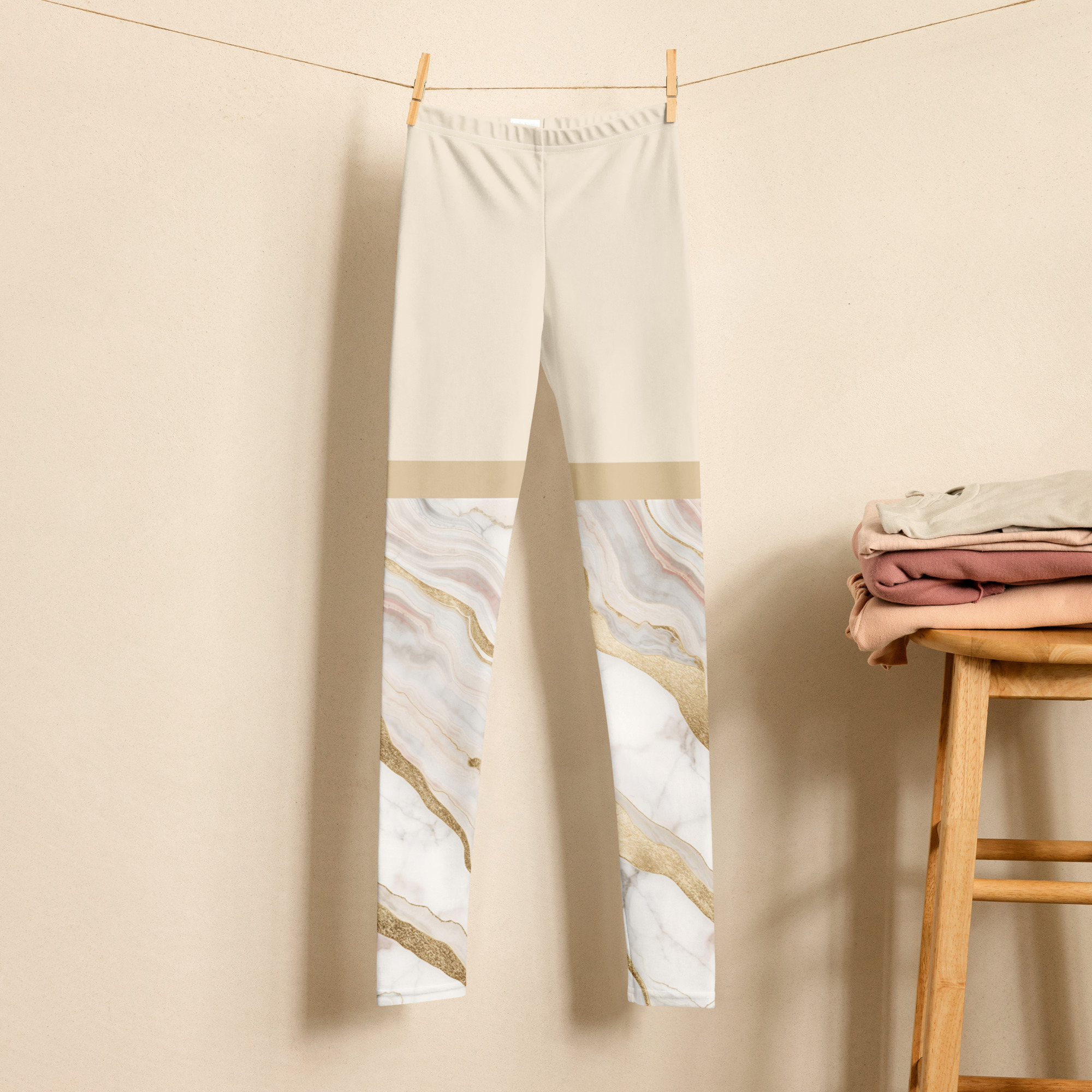 Marble Elegance Youth Legging