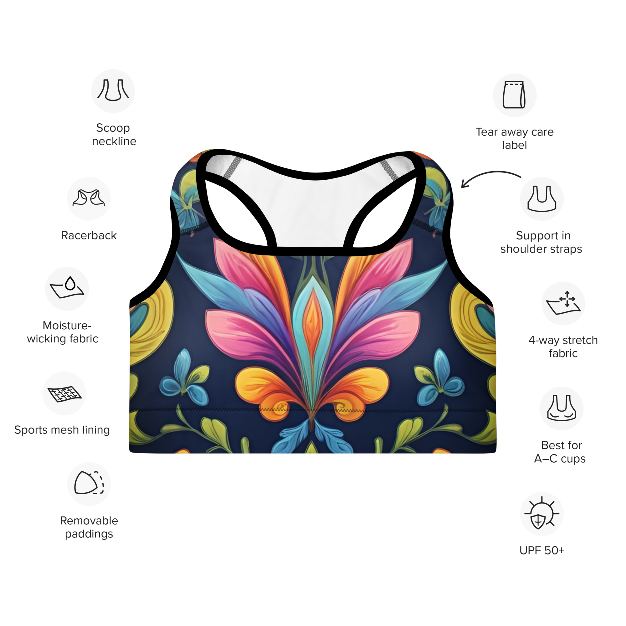 Fantasy Buttefly Sports Bra